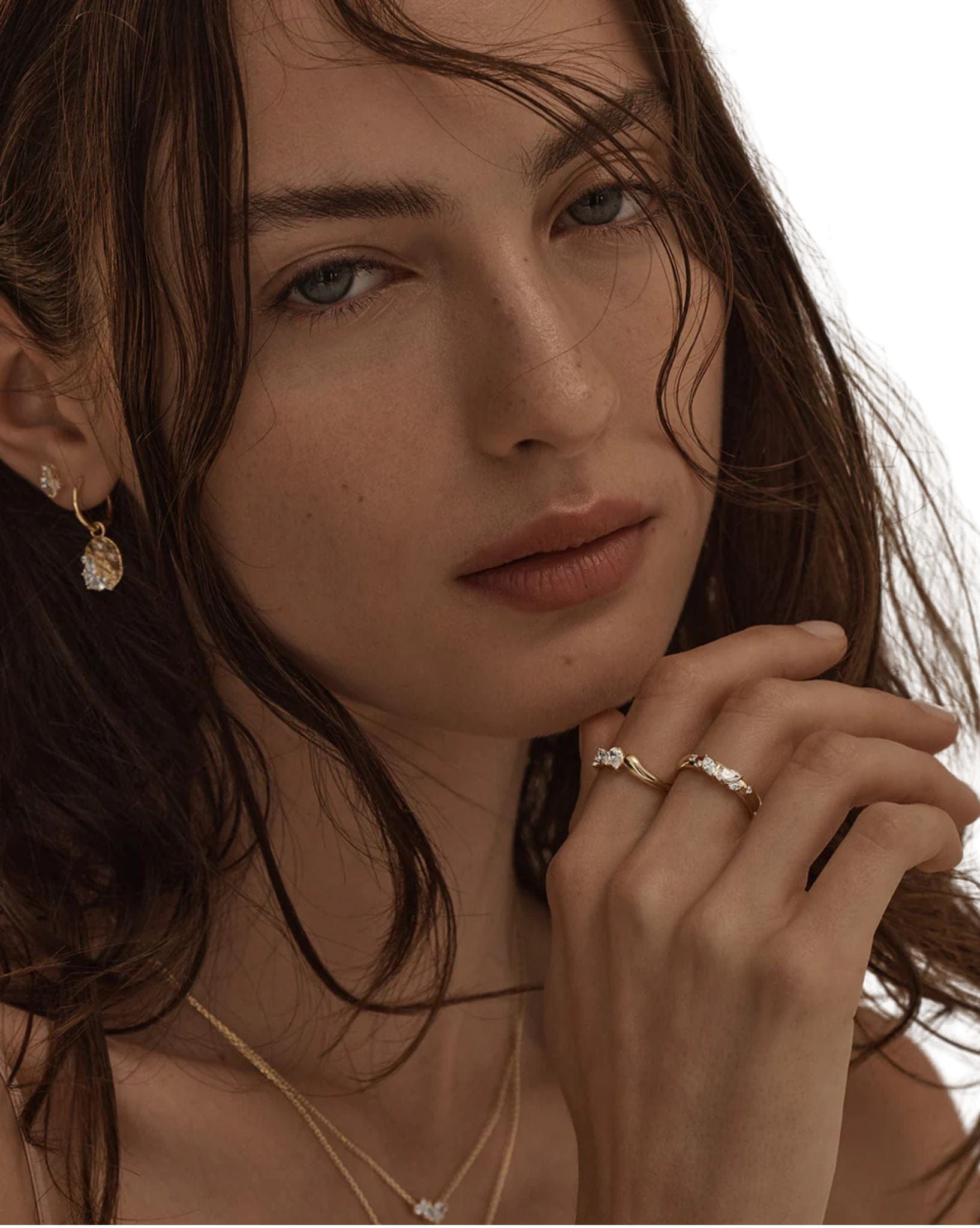 By Charlotte 18k Gold Vermeil - Crystal Wings Ring