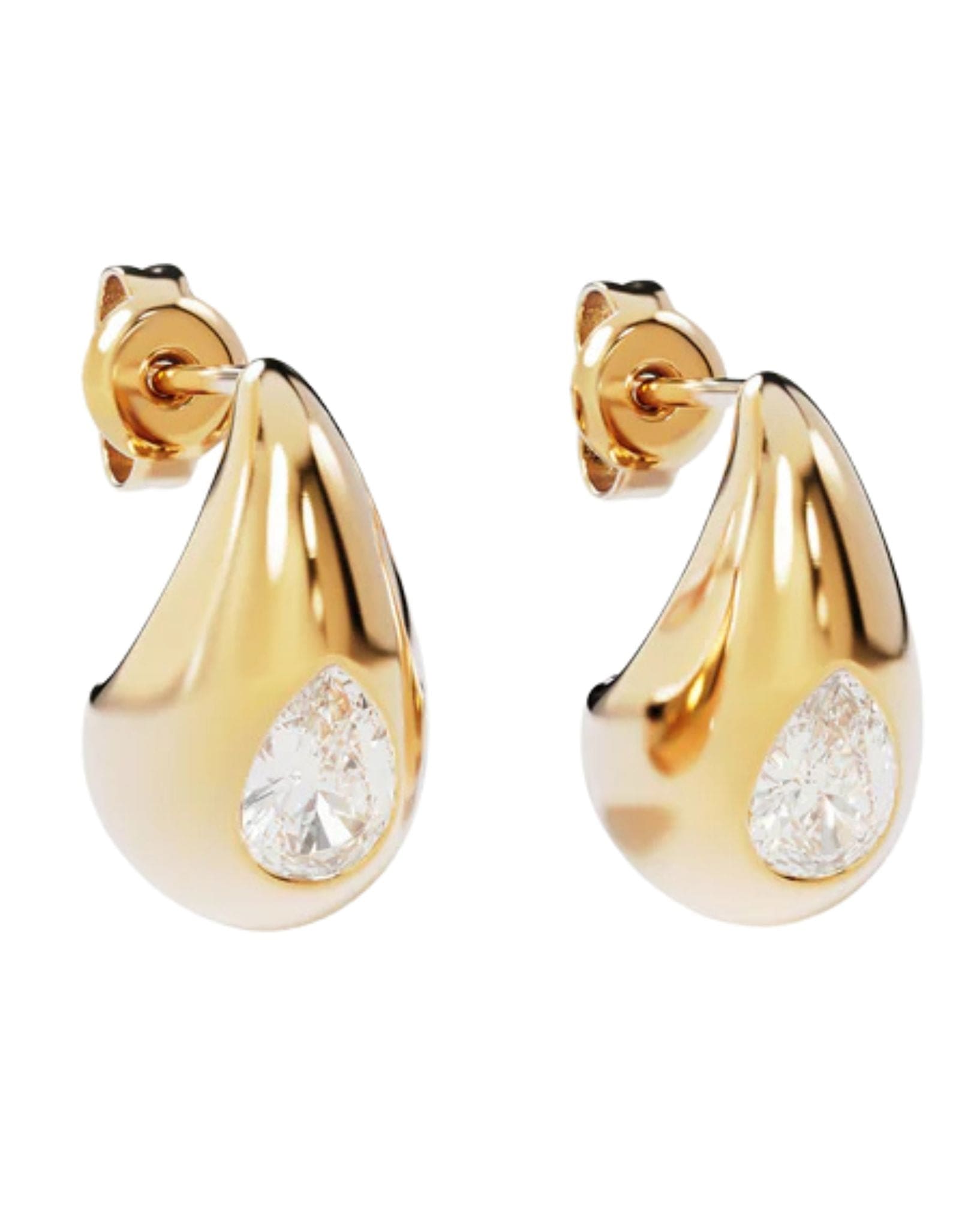 By Charlotte 18k Gold Vermeil Dewdrop Small Earrings