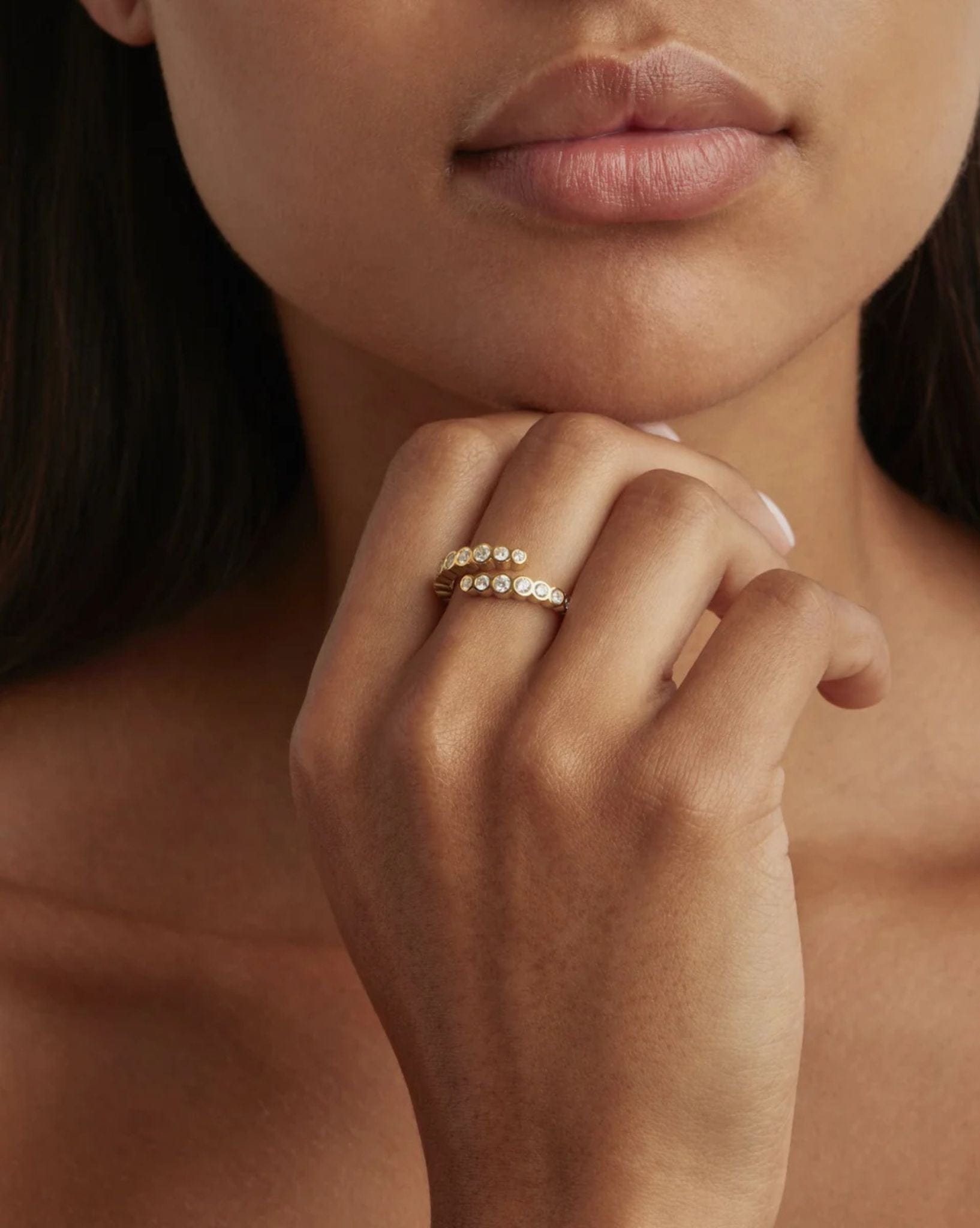By Charlotte 18k Gold Vermeil-Endless Tides Ring