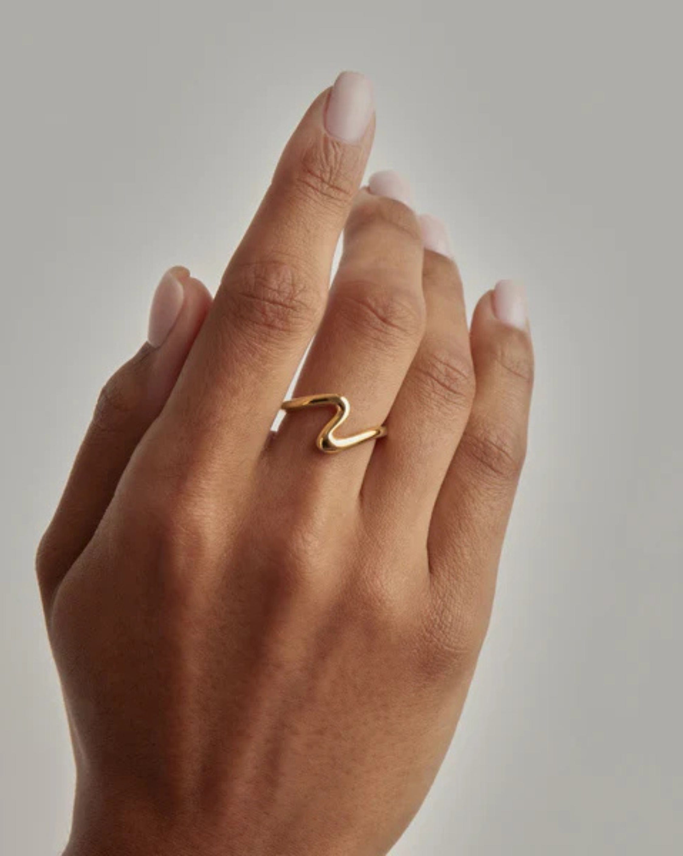 By Charlotte 18k Gold Vermeil Flow of Life Ring