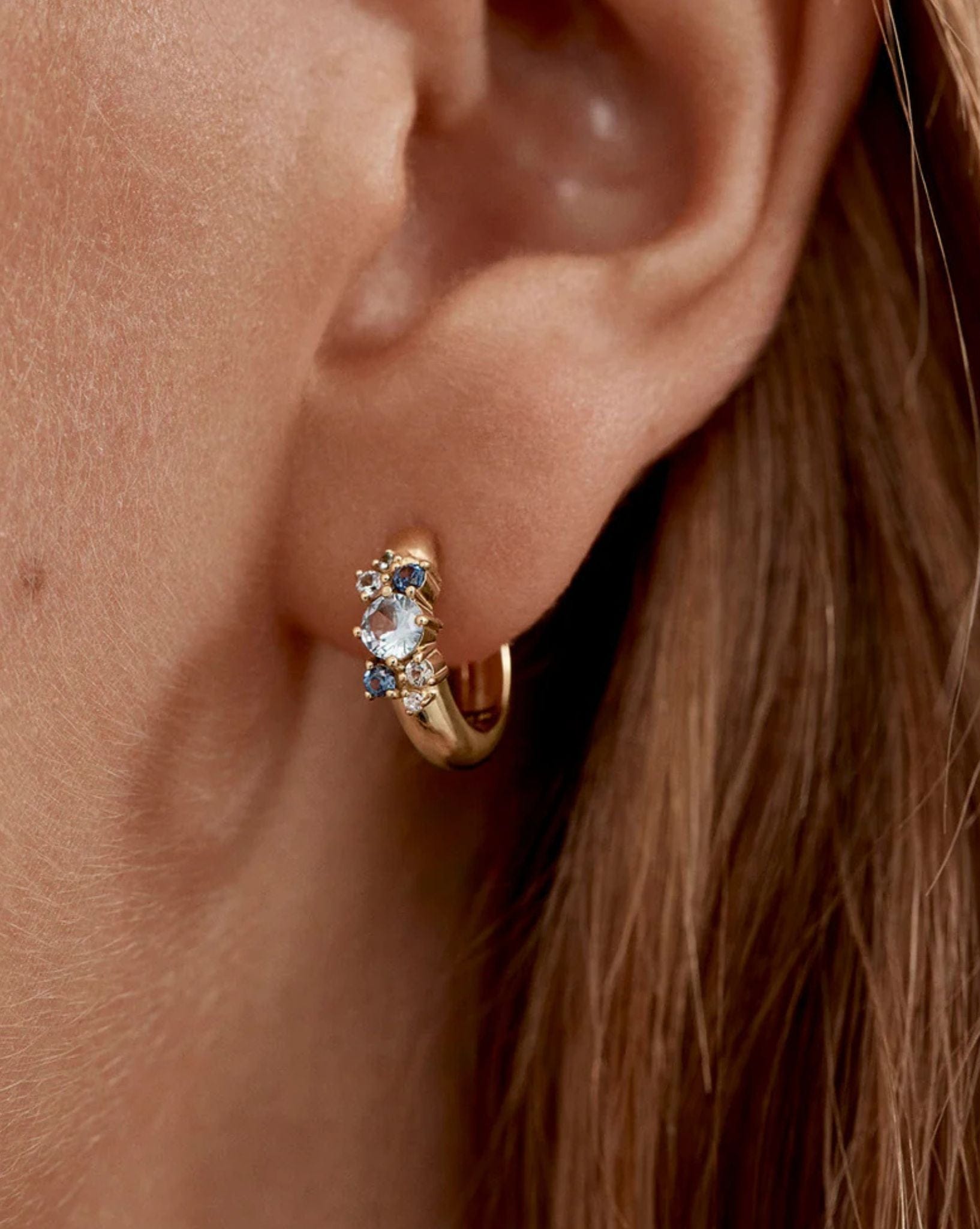 By Charlotte 18k Gold Vermeil - I Breathe, I Become Hoops
