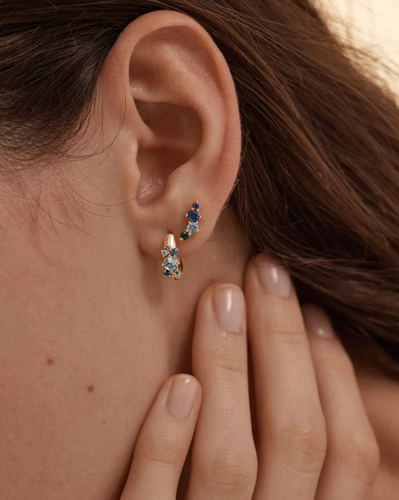 By Charlotte 18k Gold Vermeil - I Breathe, I Become Hoops