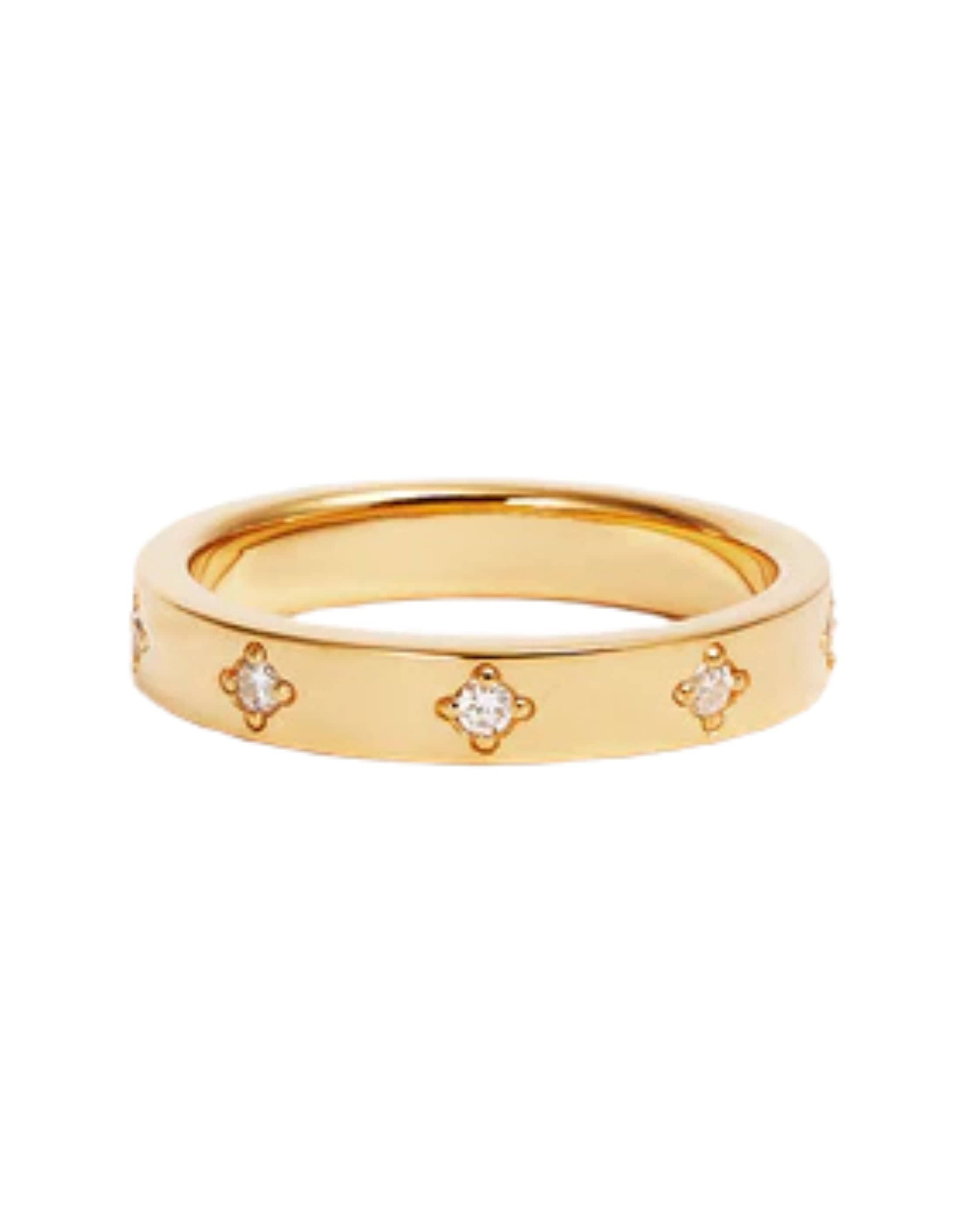 By Charlotte 18k Gold Vermeil Infinite Light Ring