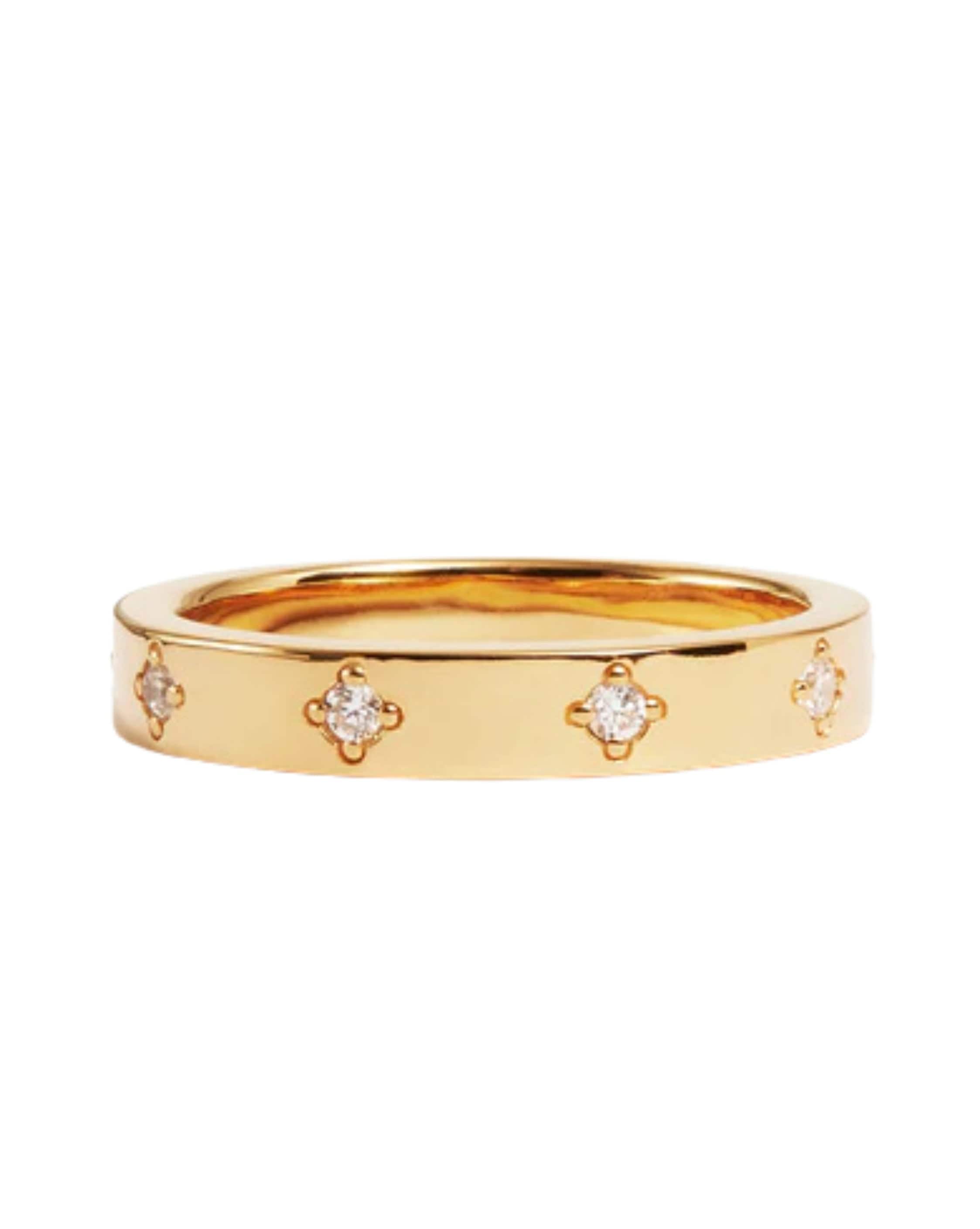 By Charlotte 18k Gold Vermeil Infinite Light Ring