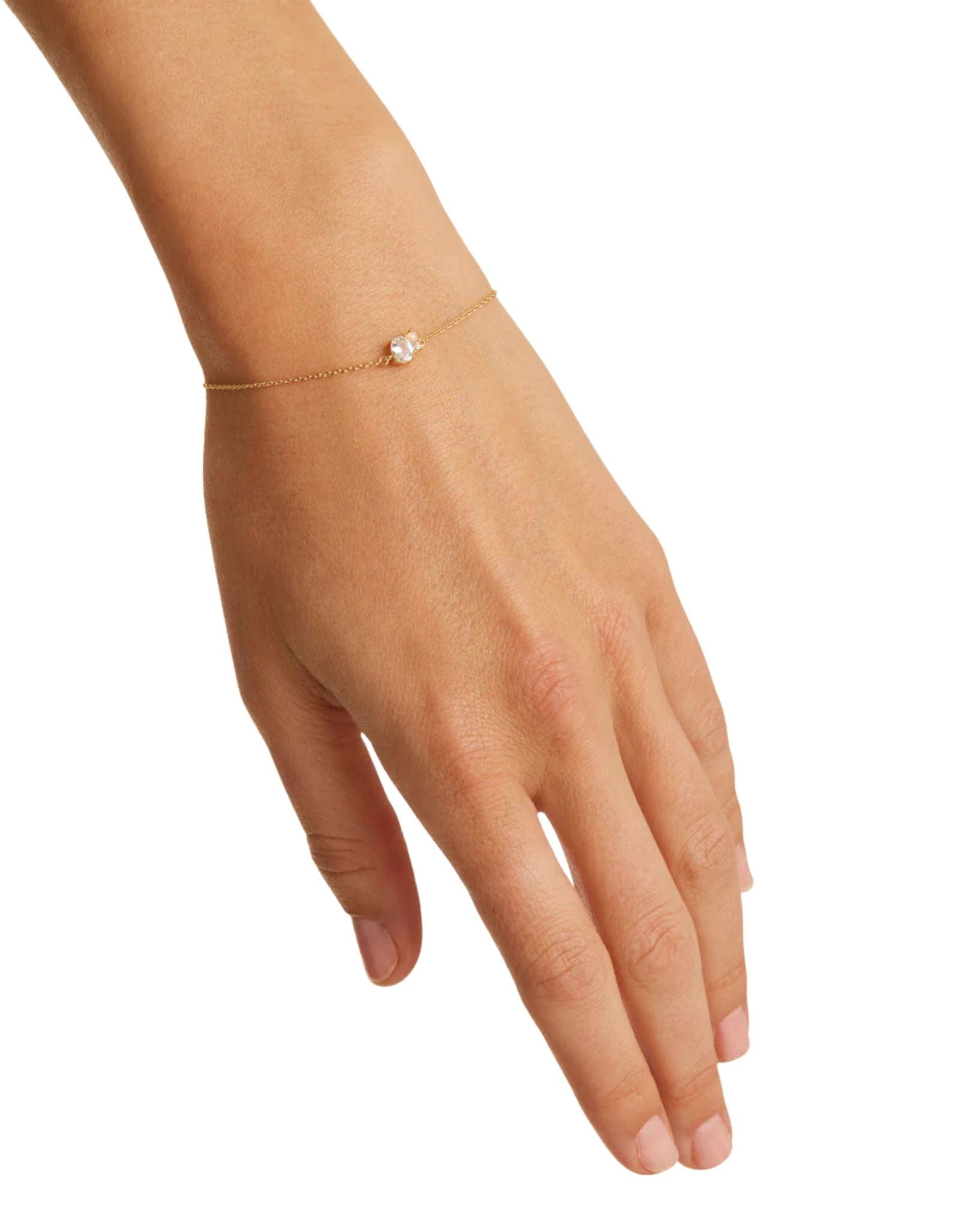 By Charlotte 18K Gold Vermeil Kindred Bracelet - April