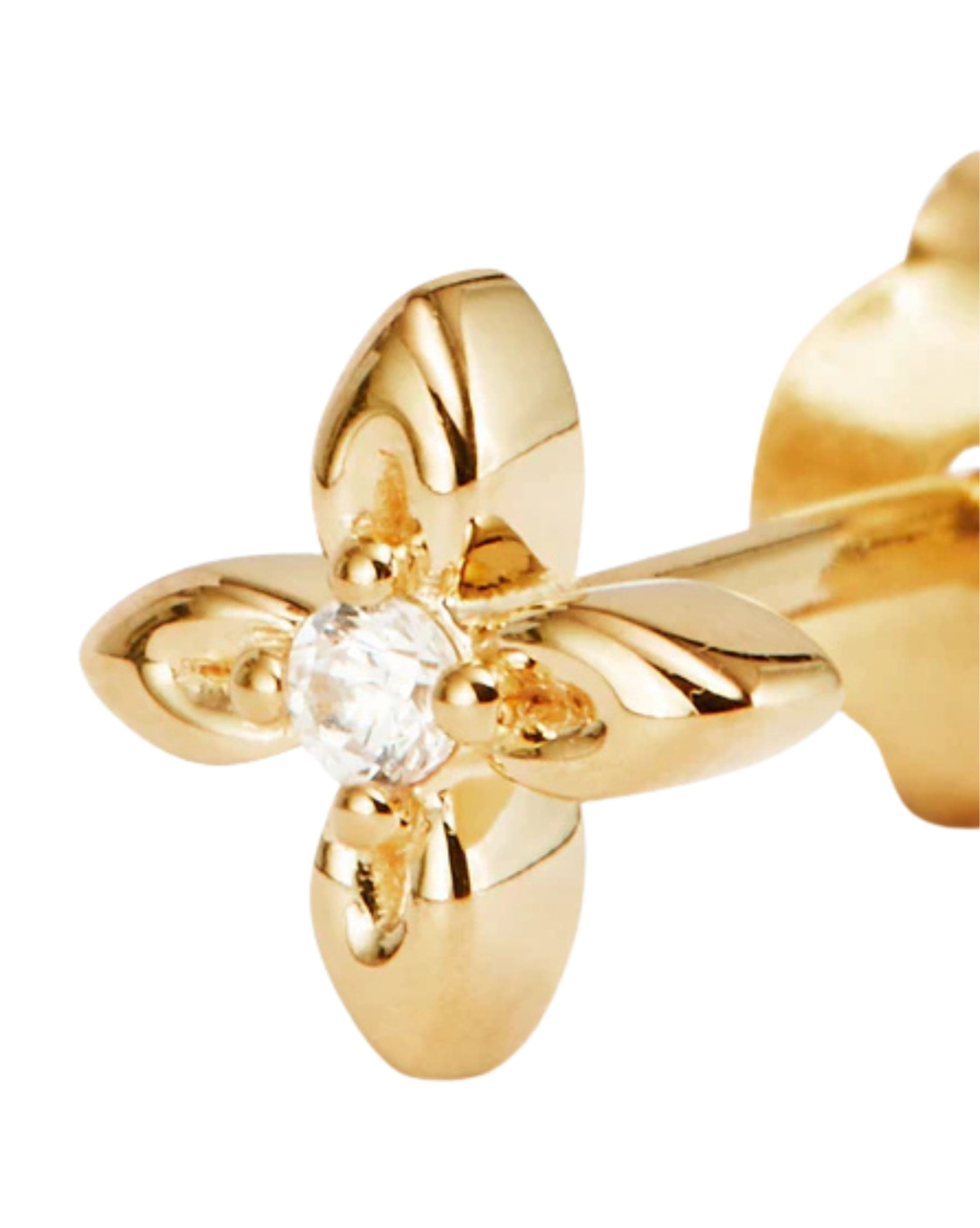 By Charlotte 18k Gold Vermeil Live in Light Stud Earrings