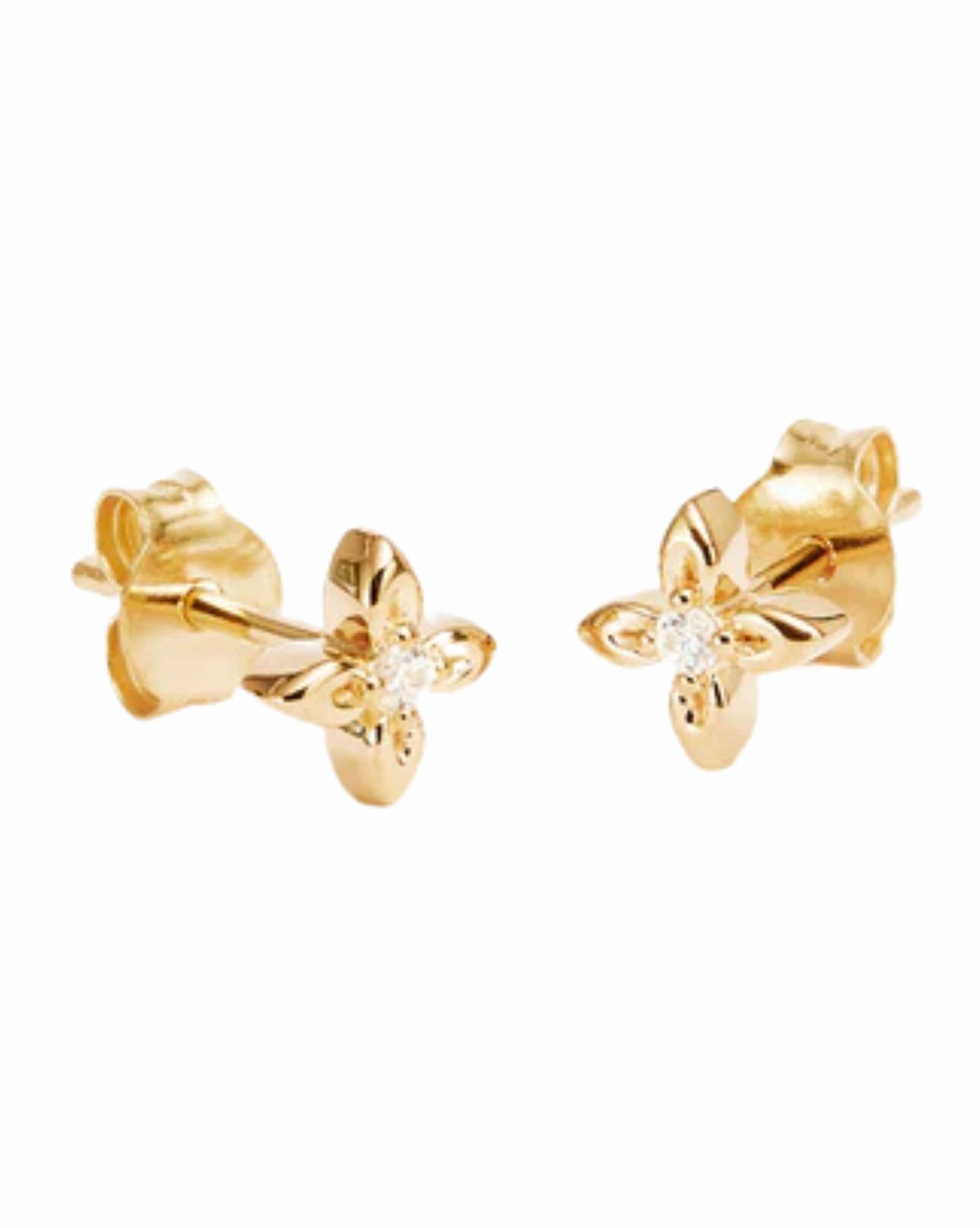 By Charlotte 18k Gold Vermeil Live in Light Stud Earrings
