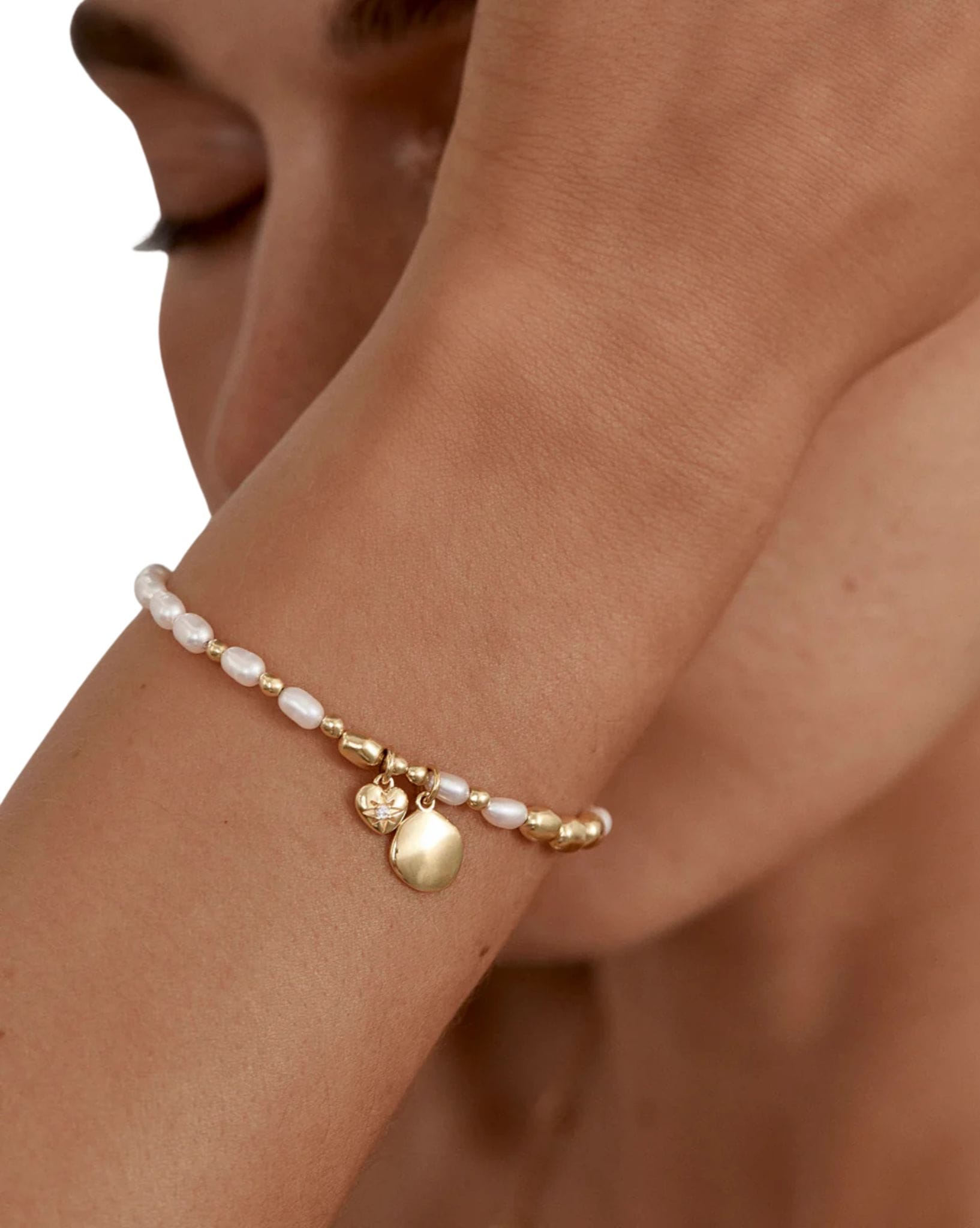 By Charlotte 18k Gold Vermeil - Love Unbound Pearl Bracelet