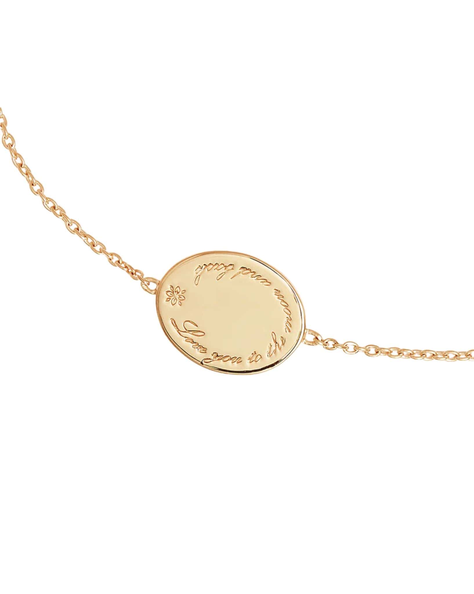 By Charlotte 18k Gold Vermeil Love You To The Moon And Back - Bracelet