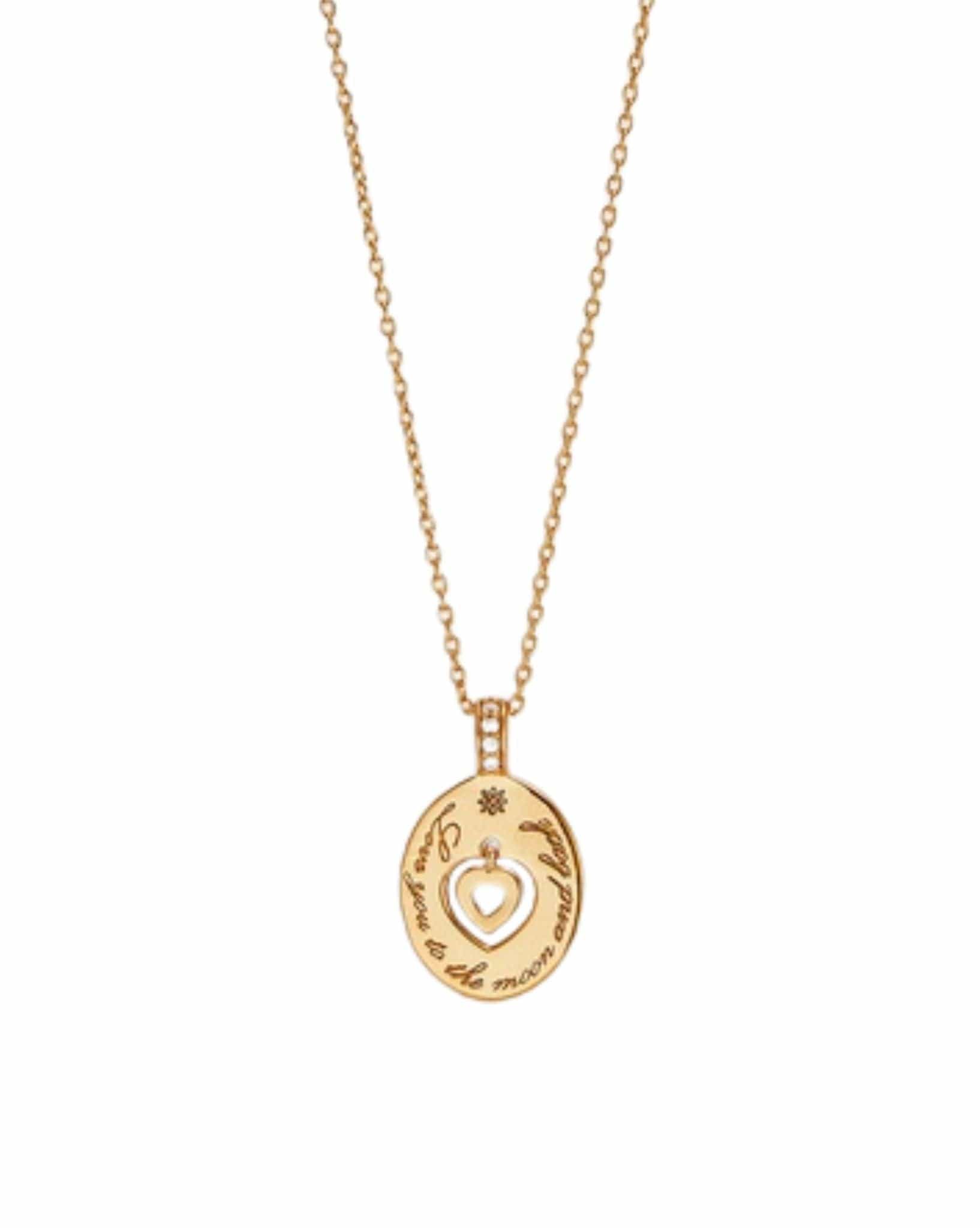 By Charlotte 18k Gold Vermeil-Love You to the Moon and Back Necklace