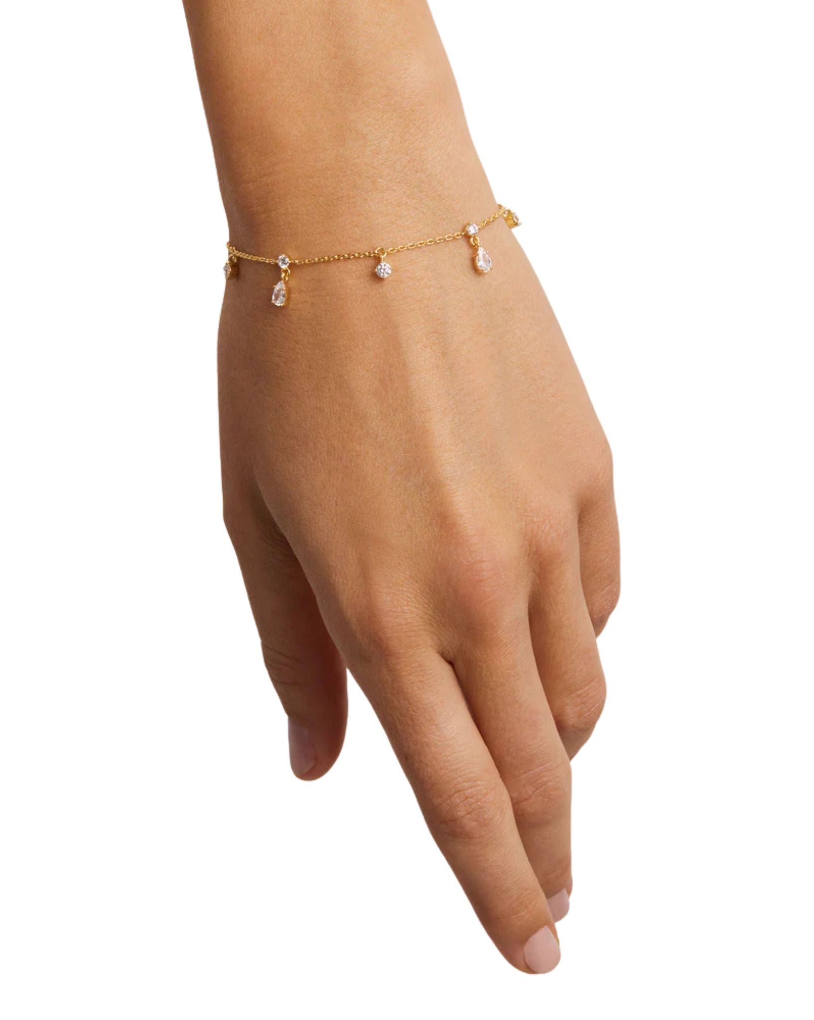 By Charlotte 18k Gold Vermeil No Rain, No Flowers Bracelet