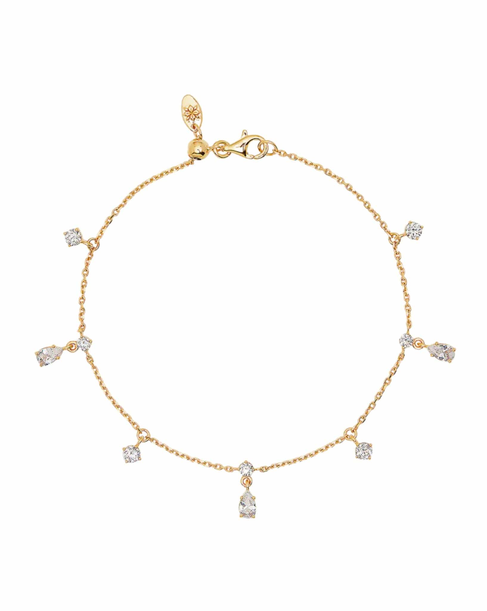 By Charlotte 18k Gold Vermeil No Rain, No Flowers Bracelet