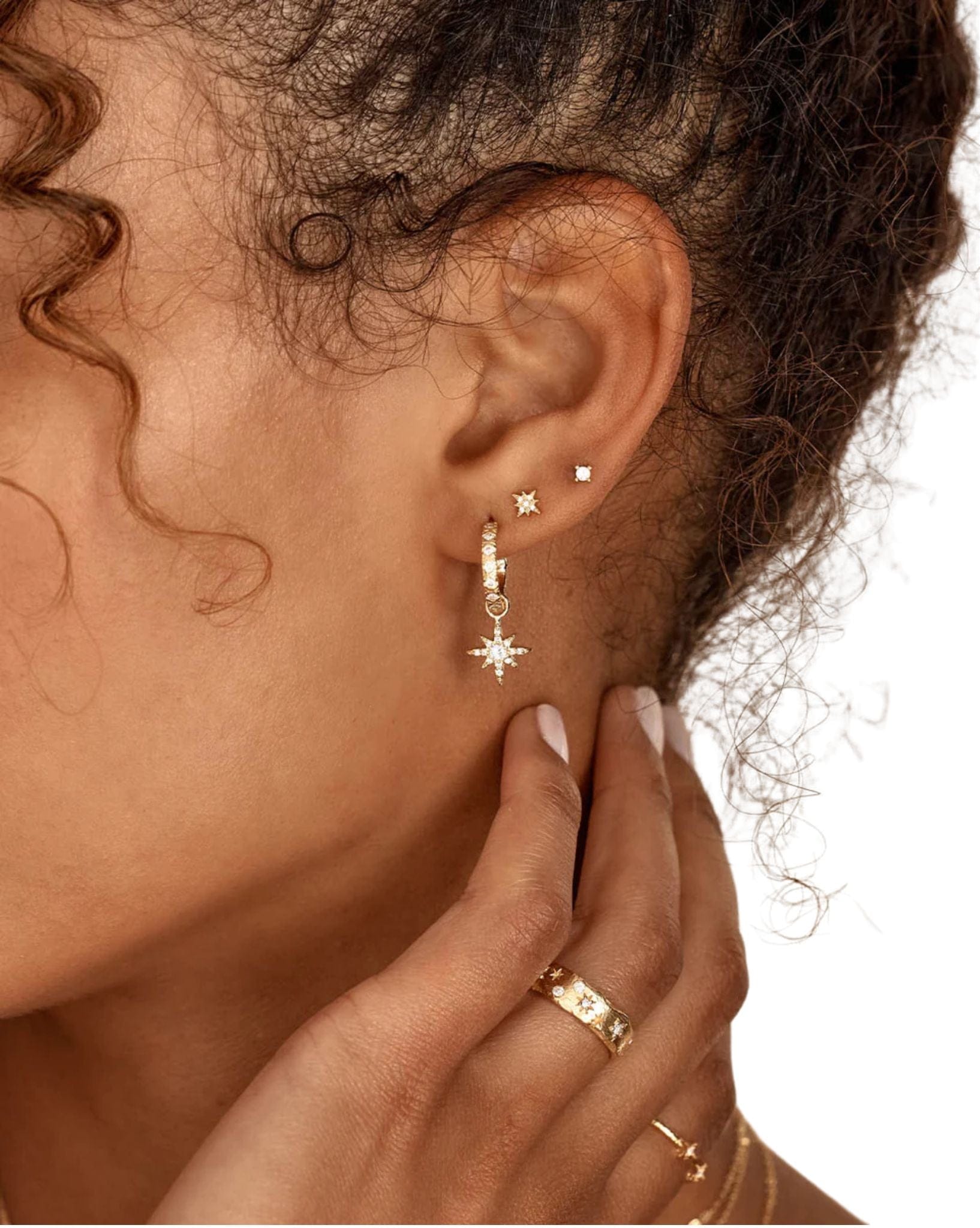 By Charlotte 18k Gold Vermeil Starlight Earrings