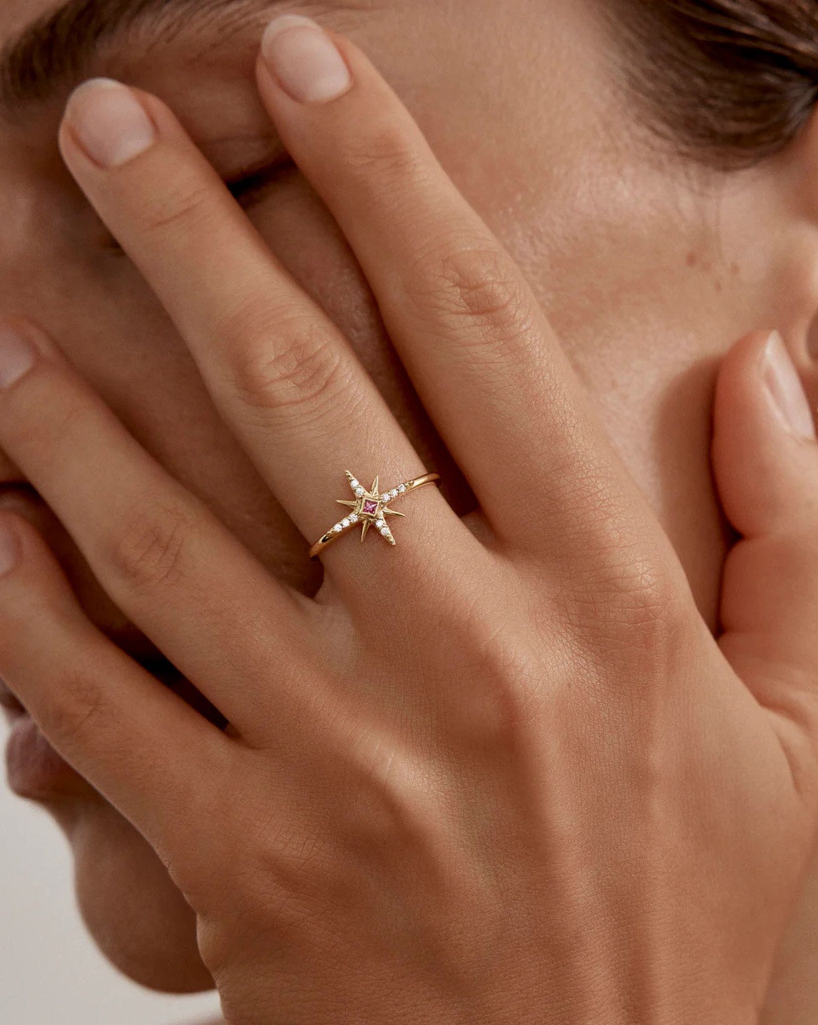 By Charlotte 18k Gold Vermeil - Starry Night Ring
