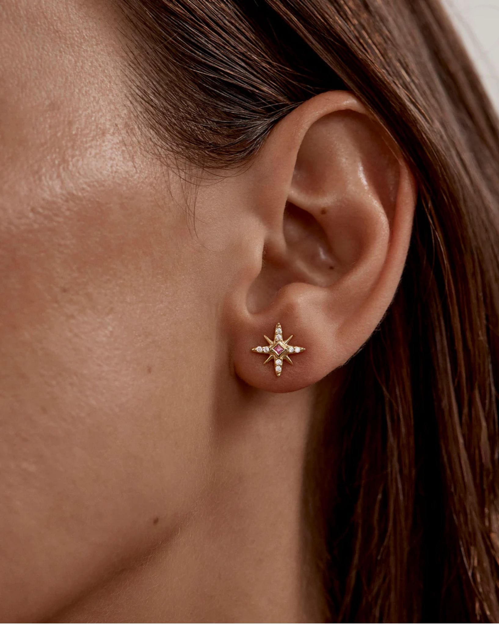 By Charlotte 18k Gold Vermeil - Starry Night Stud Earrings