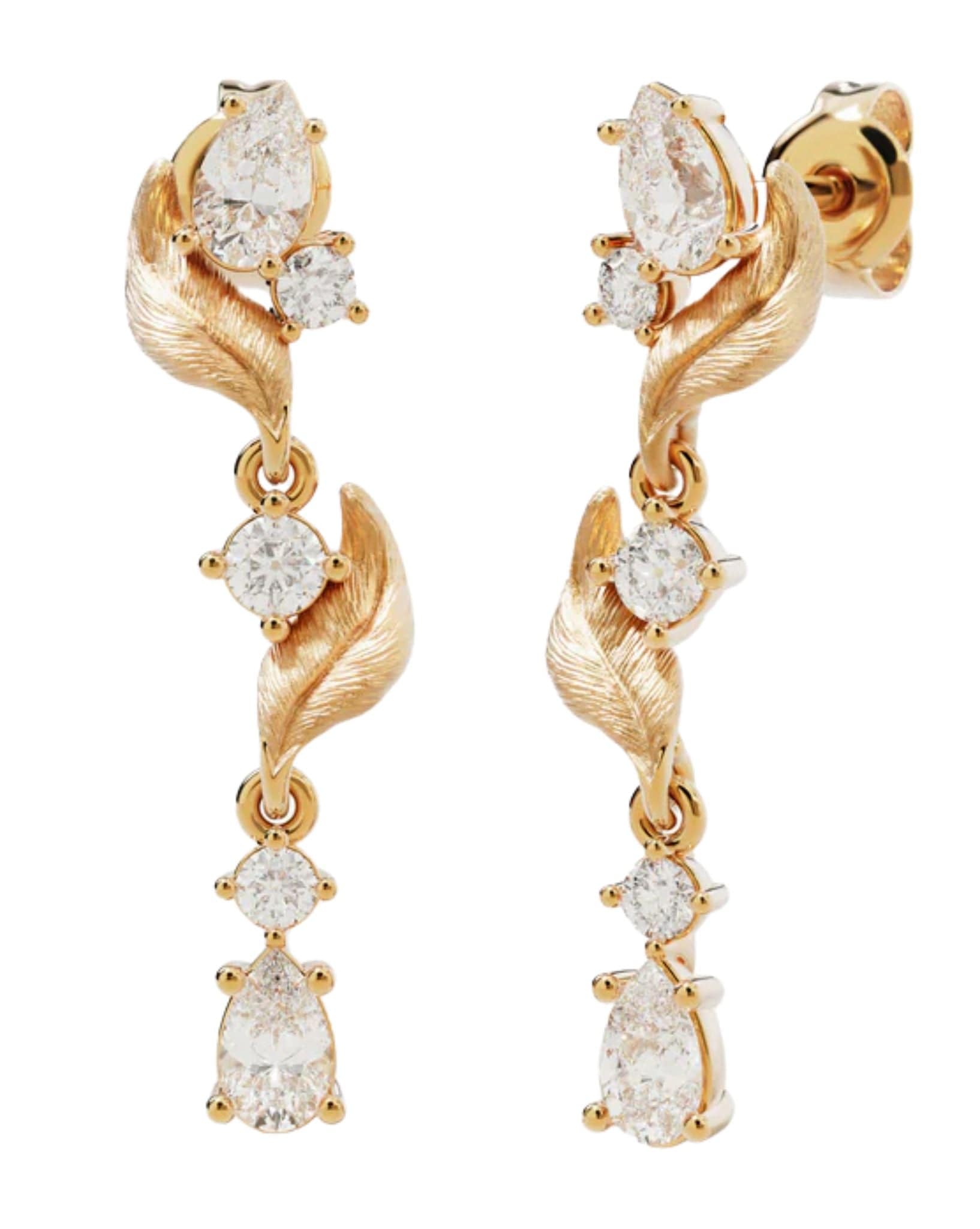 By Charlotte 18k Gold Vermeil Through the Seasons Drop Earrings