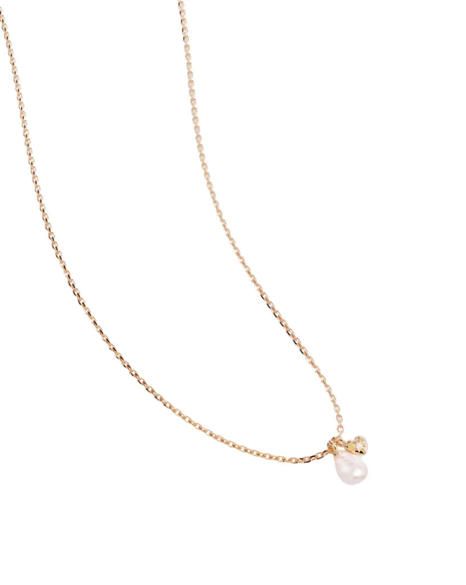 By Charlotte 18k Gold Vermeil - Under The Moonlight Pearl Necklace