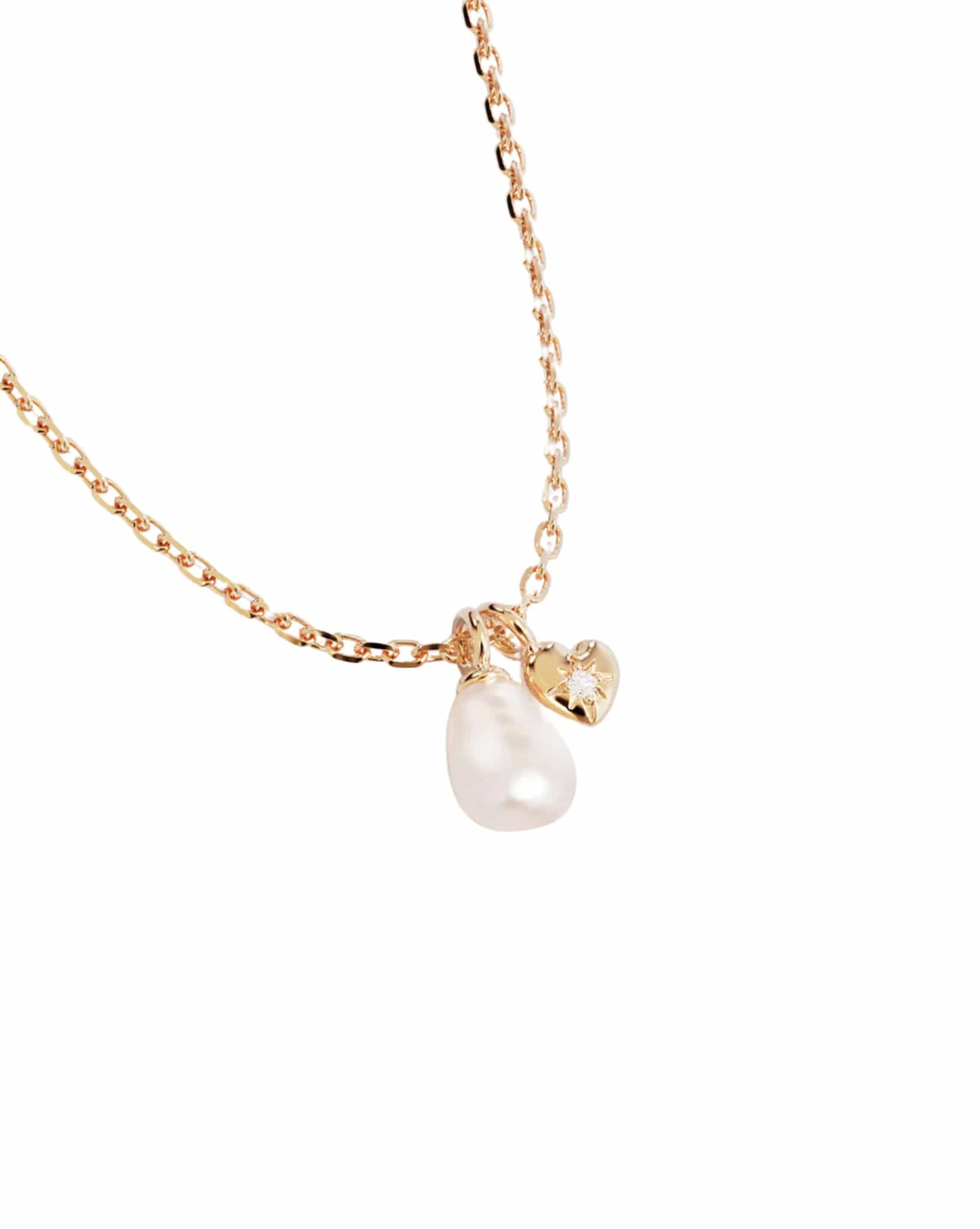 By Charlotte 18k Gold Vermeil - Under The Moonlight Pearl Necklace