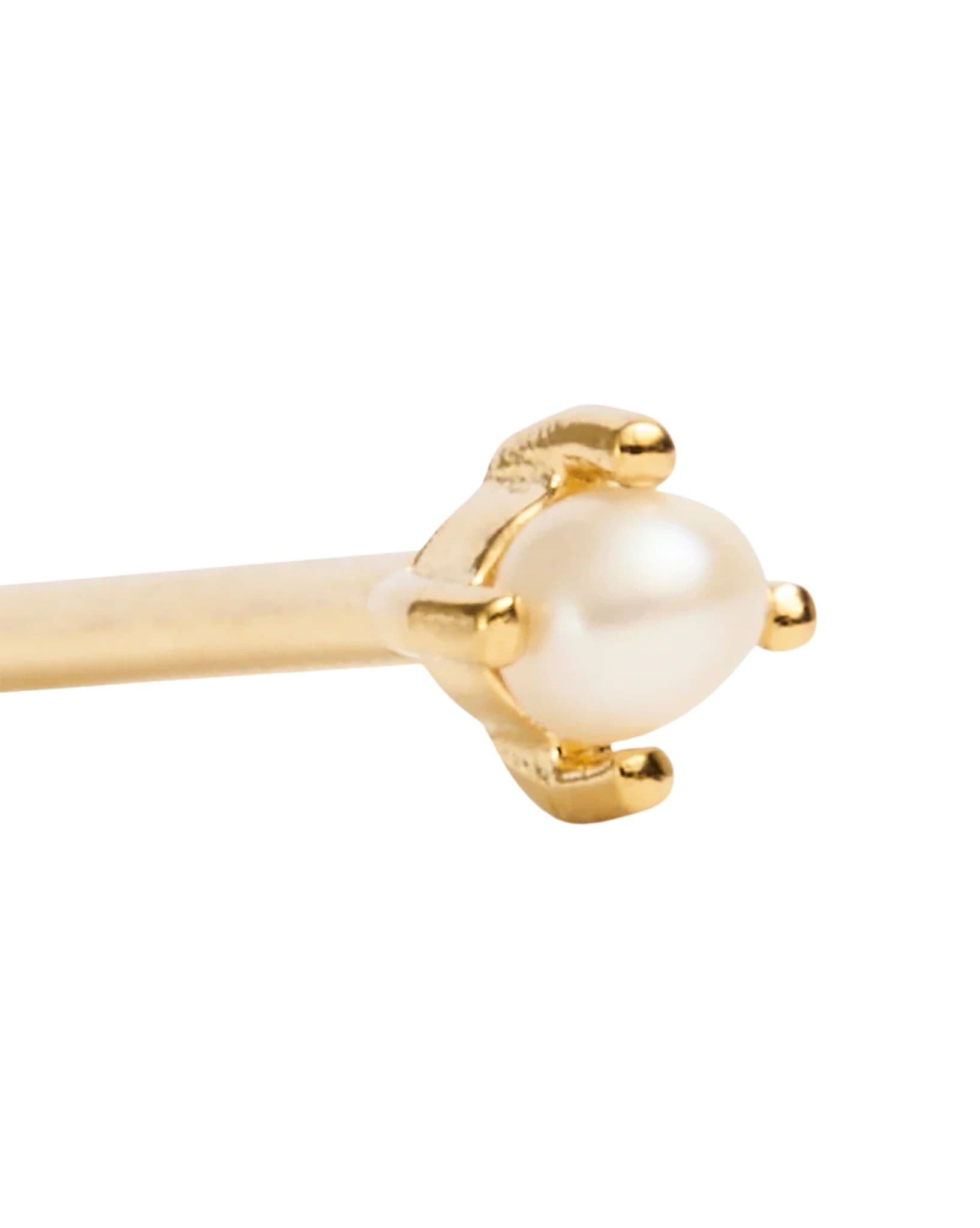 By Charlotte 18k Gold Vermeil - Under The Moonlight Pearl Stud Earrings