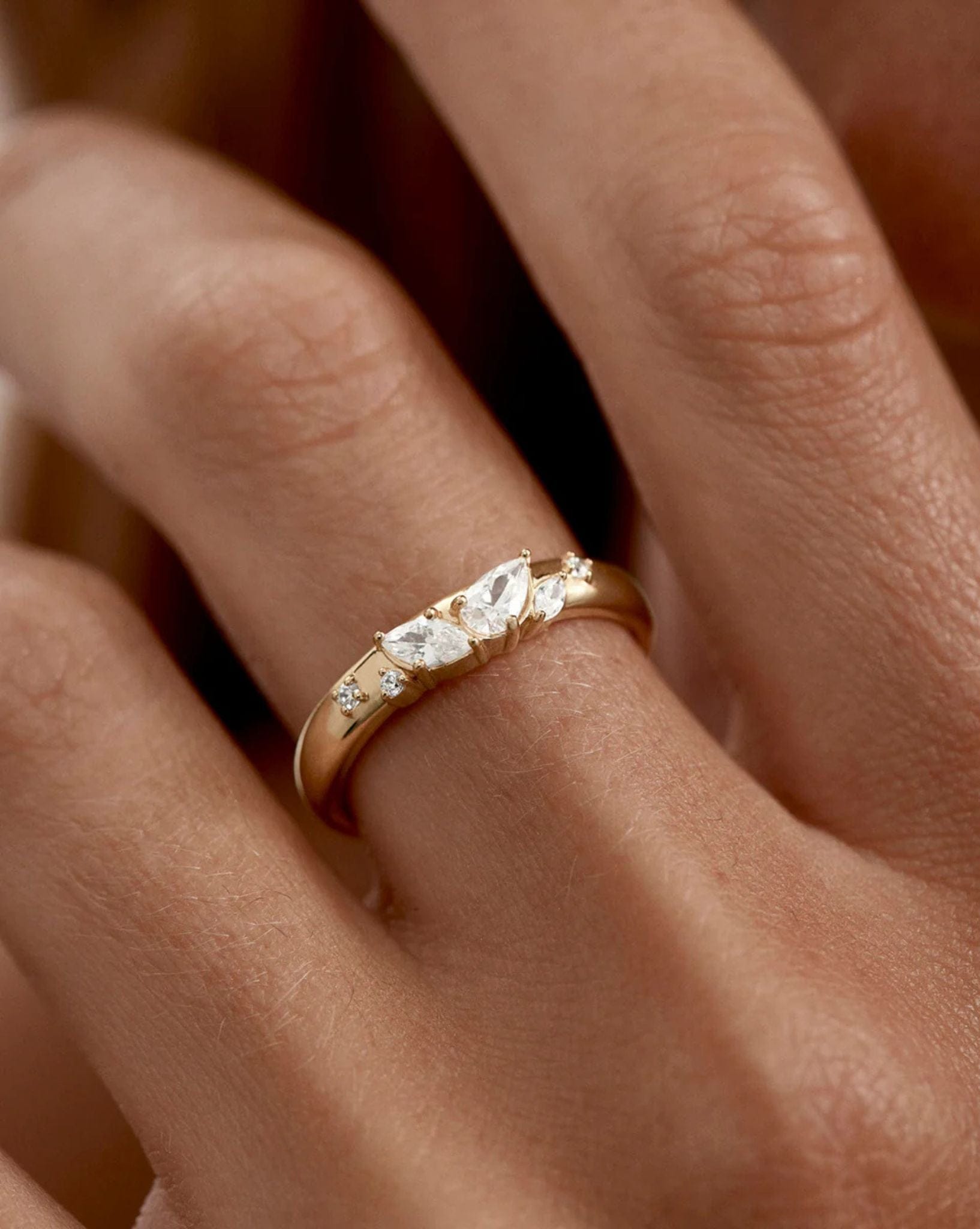 By Charlotte 18k Gold Vermeil - With Wings I Fly Ring