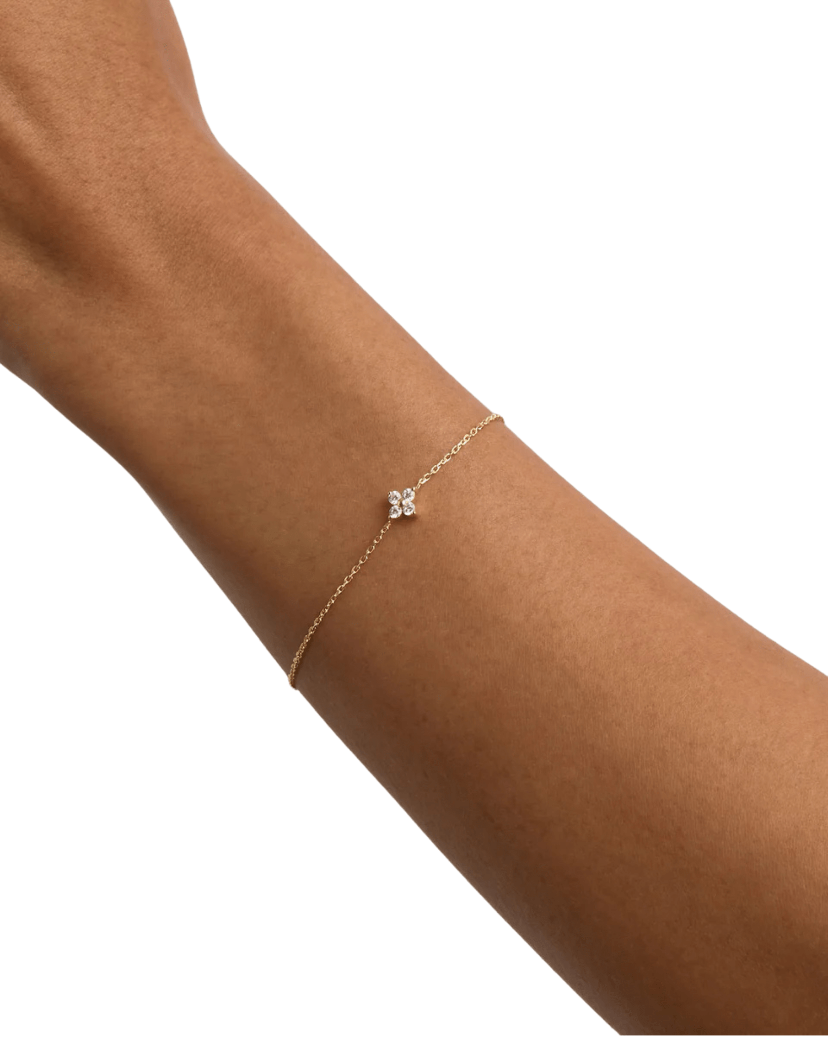 By Charlotte Gold Crystal Bloom Bracelet