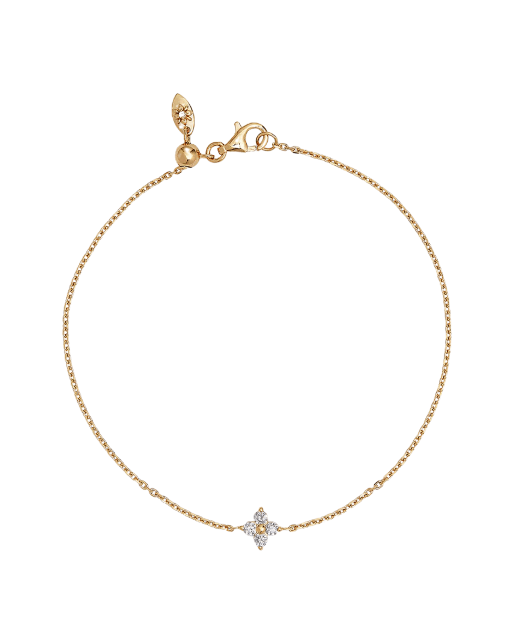 By Charlotte Gold Crystal Bloom Bracelet