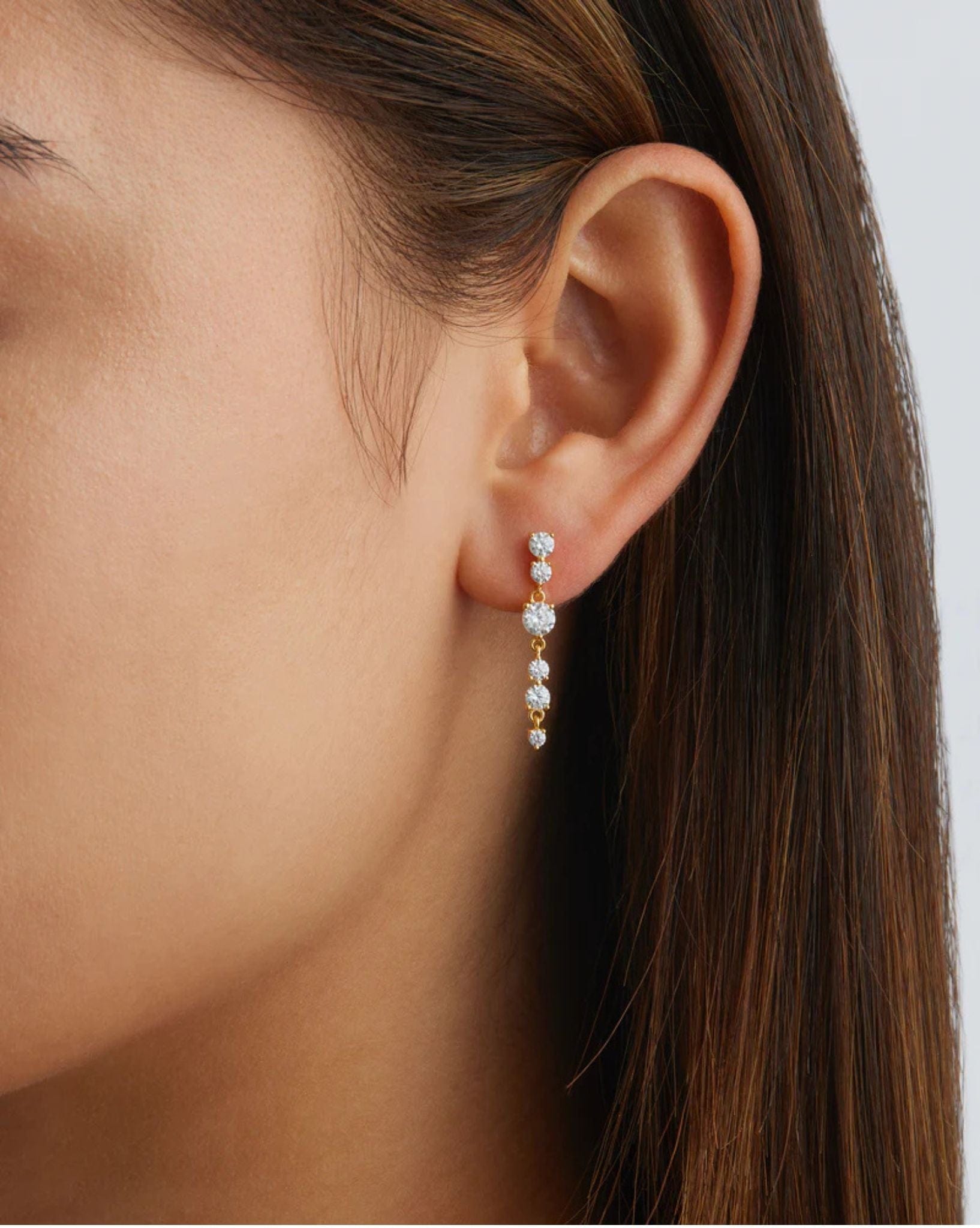 By Charlotte Gold Forever Yours Drop Earrings