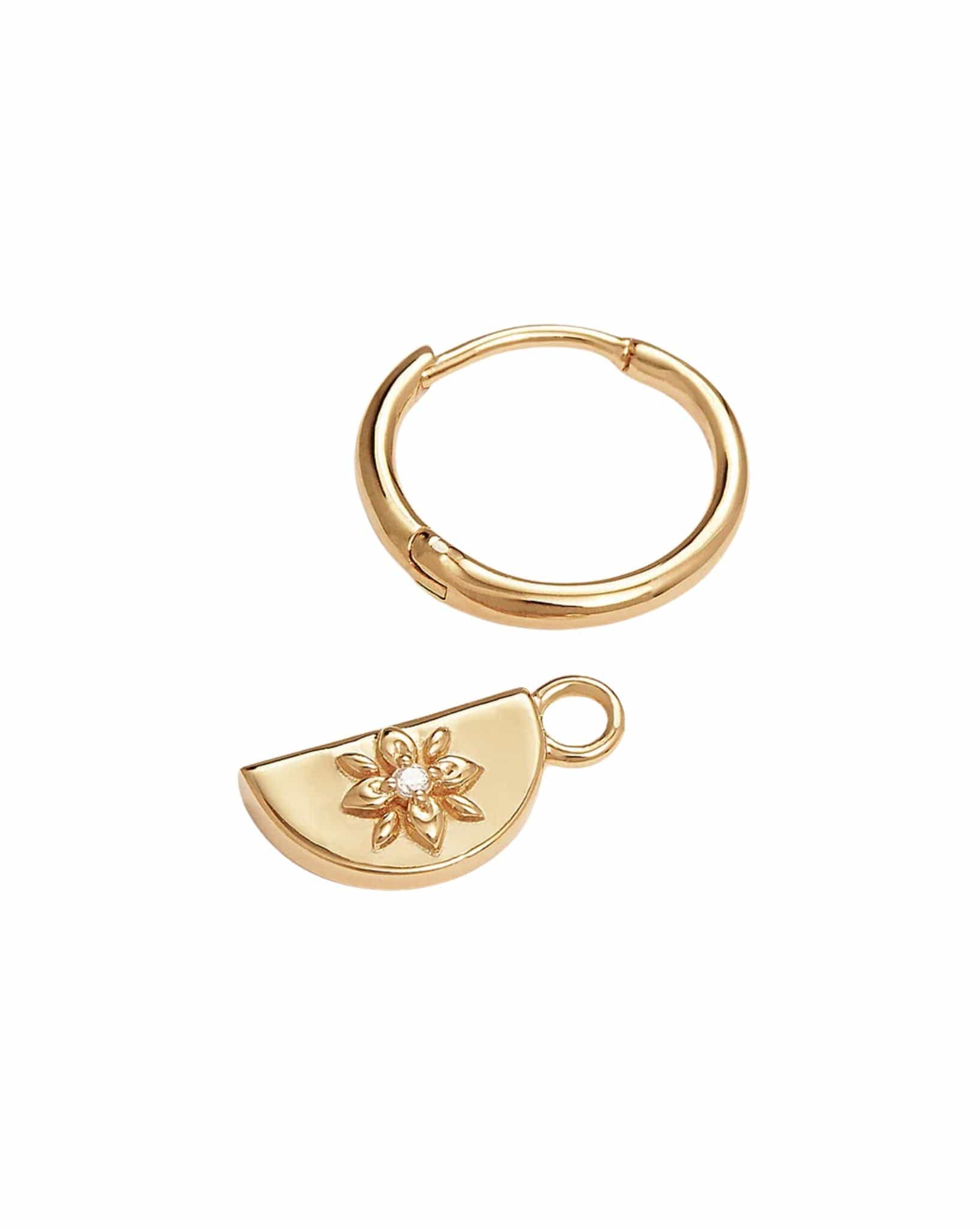 By Charlotte Gold Lotus Hoops