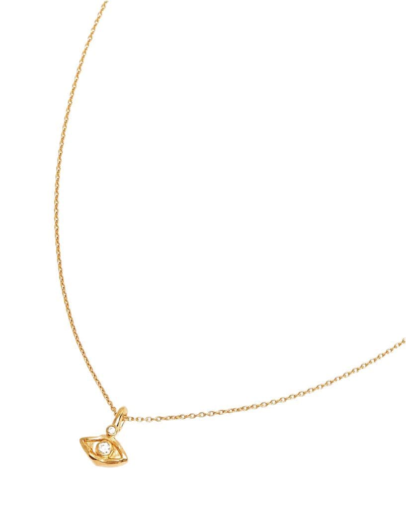 By Charlotte I Am Protected Necklace - Gold