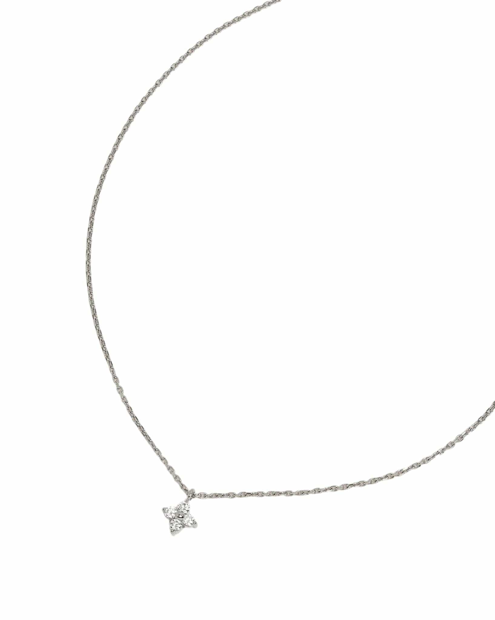 By Charlotte Silver Crystal Bloom Necklace
