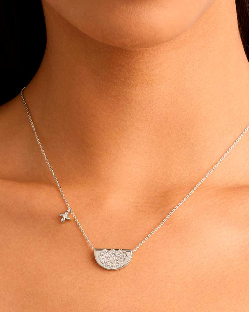 By Charlotte Silver Live in Light Lotus Necklace