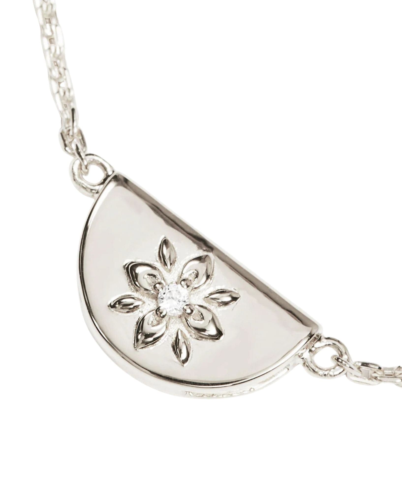 By Charlotte Silver Lotus Bracelet