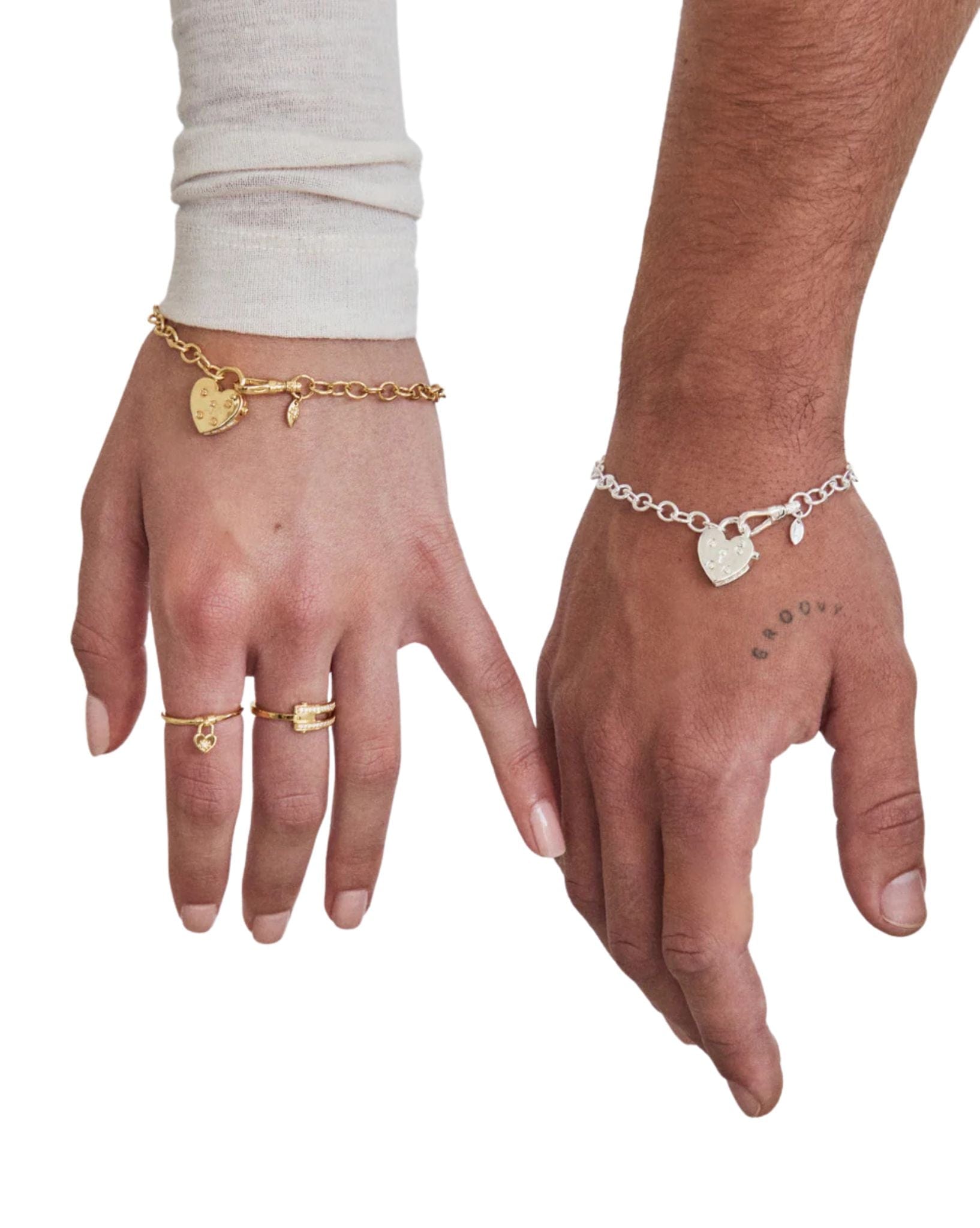 By Charlotte Silver Love Unlocked Padlock Bracelet