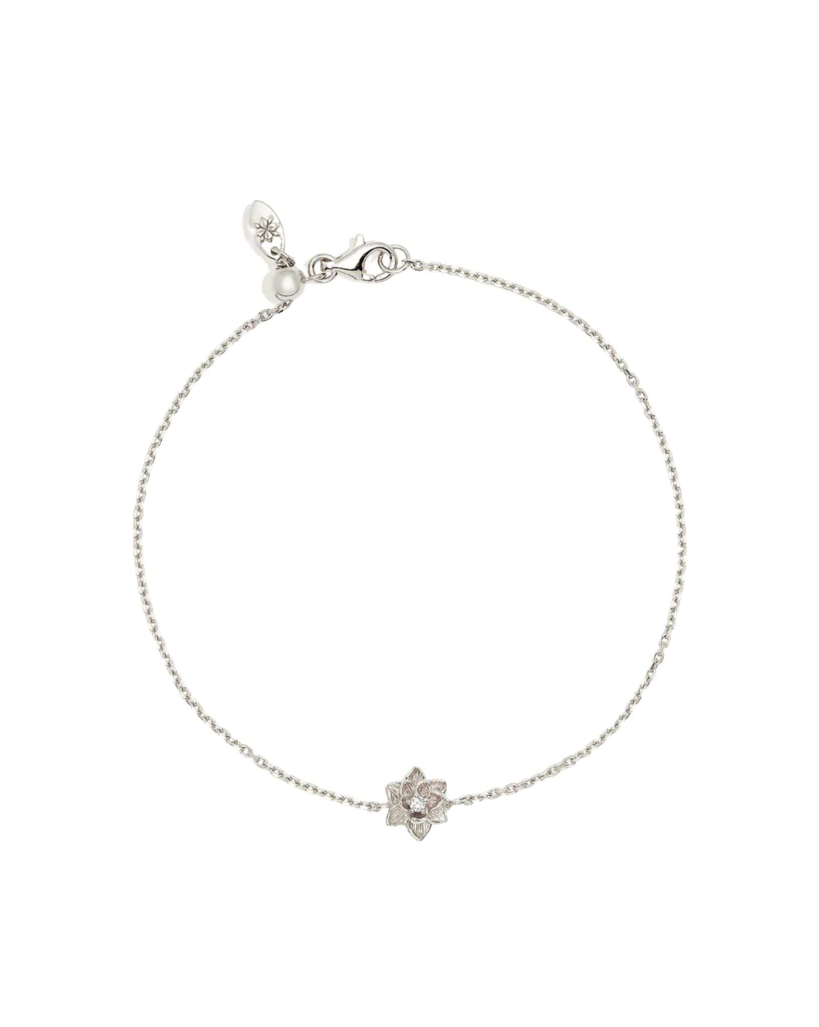 By Charlotte Sterling Silver Bloom Within Lotus Bracelet