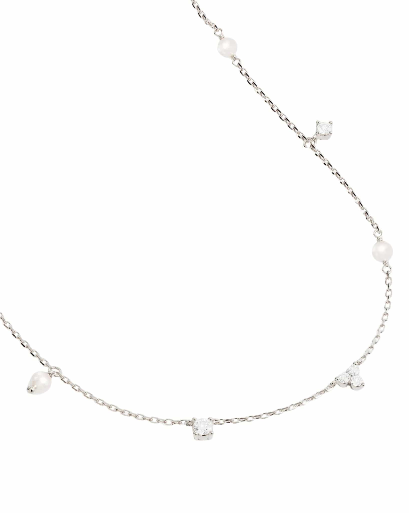 By Charlotte Sterling Silver - Moonlit Bloom Pearl Choker