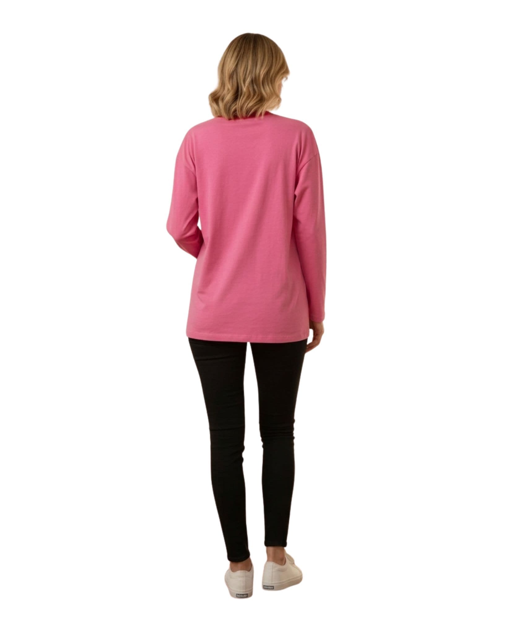 By Frankie Pink Cool It Cowboy Long Sleeve Tee