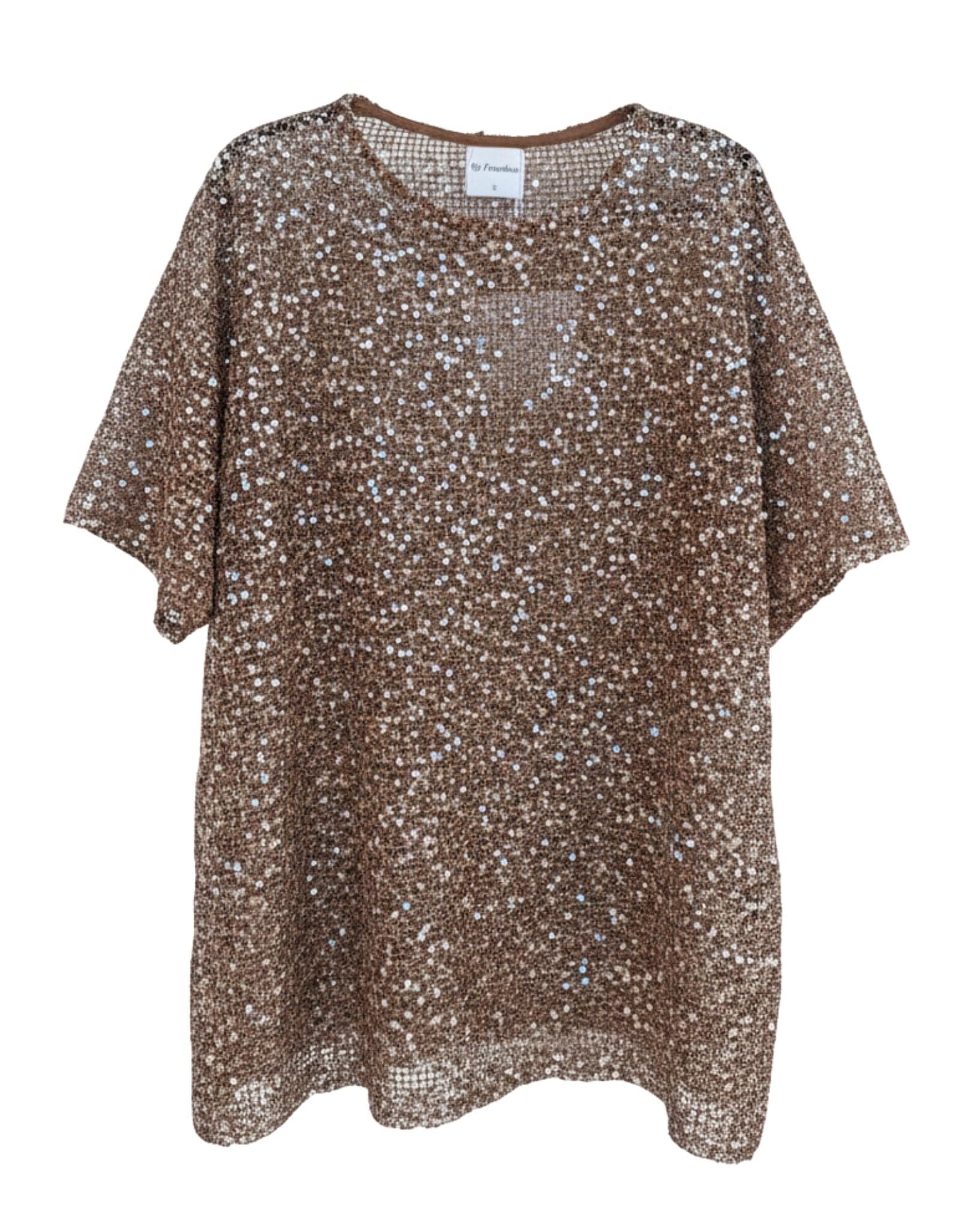 By Frankie Sequins Knit Oversized Tee