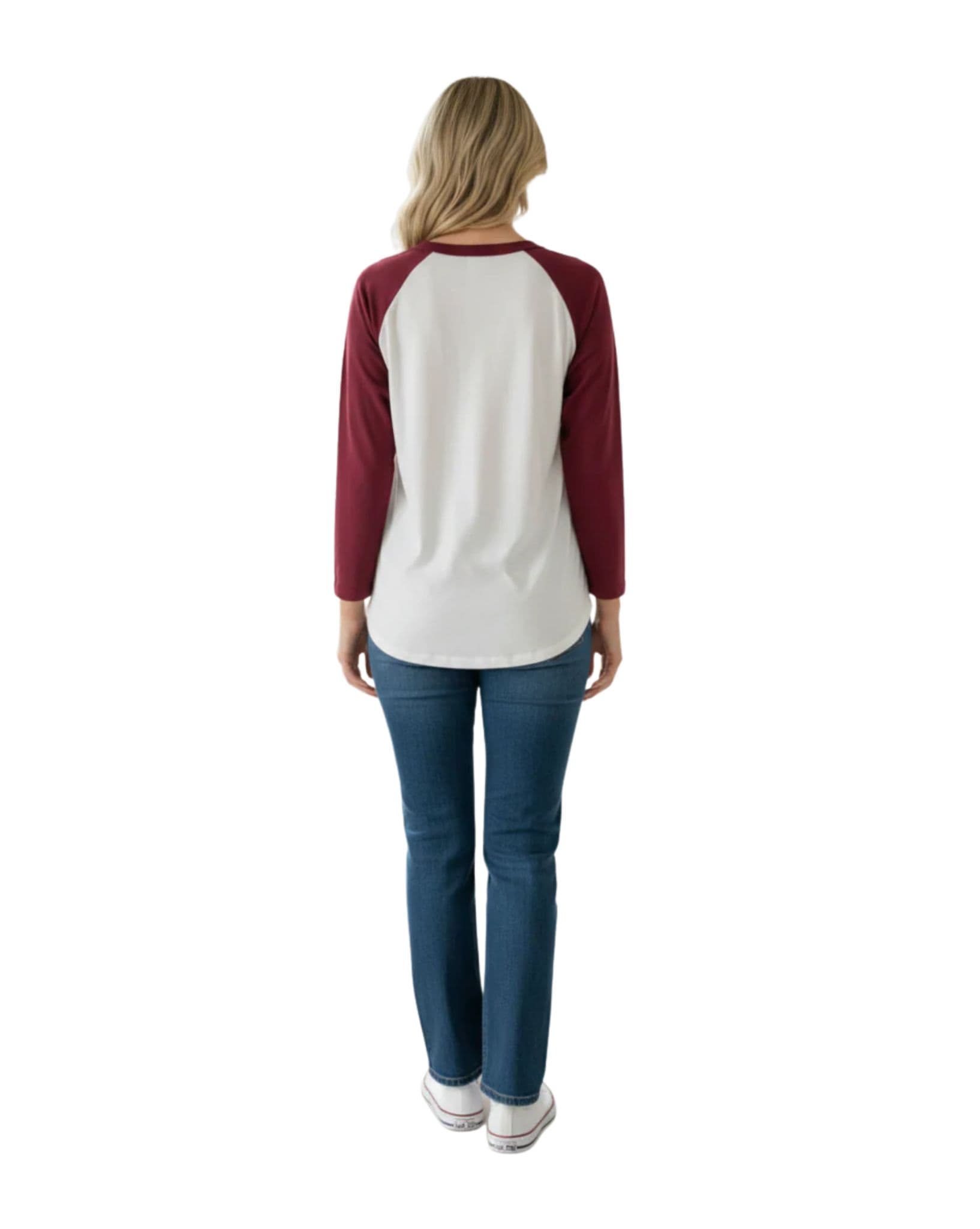By Frankie White/Burgundy You Are Magic Raglan Tee
