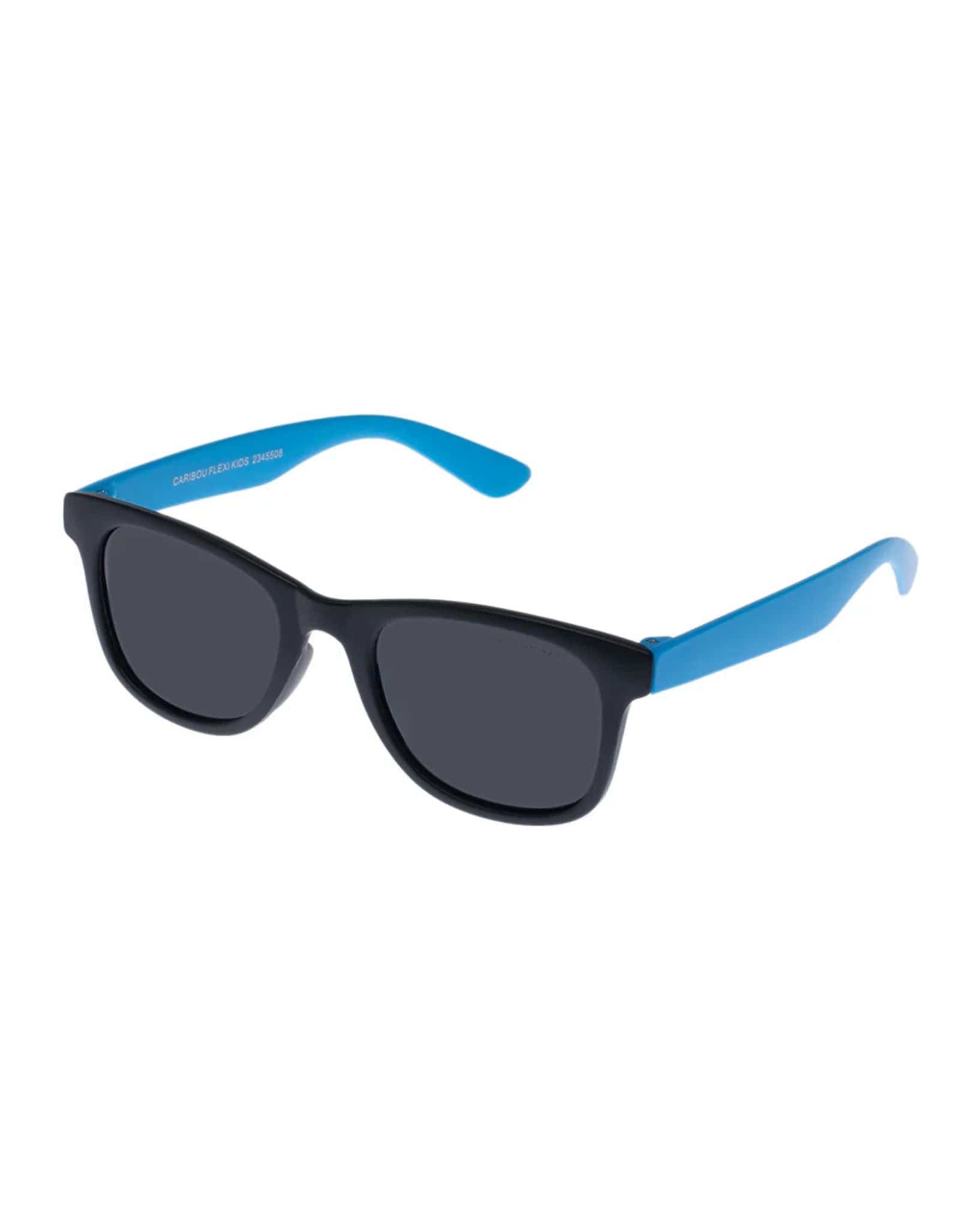Cancer Council Boys Caribou Flexi Sunglasses - Matte Black Neon