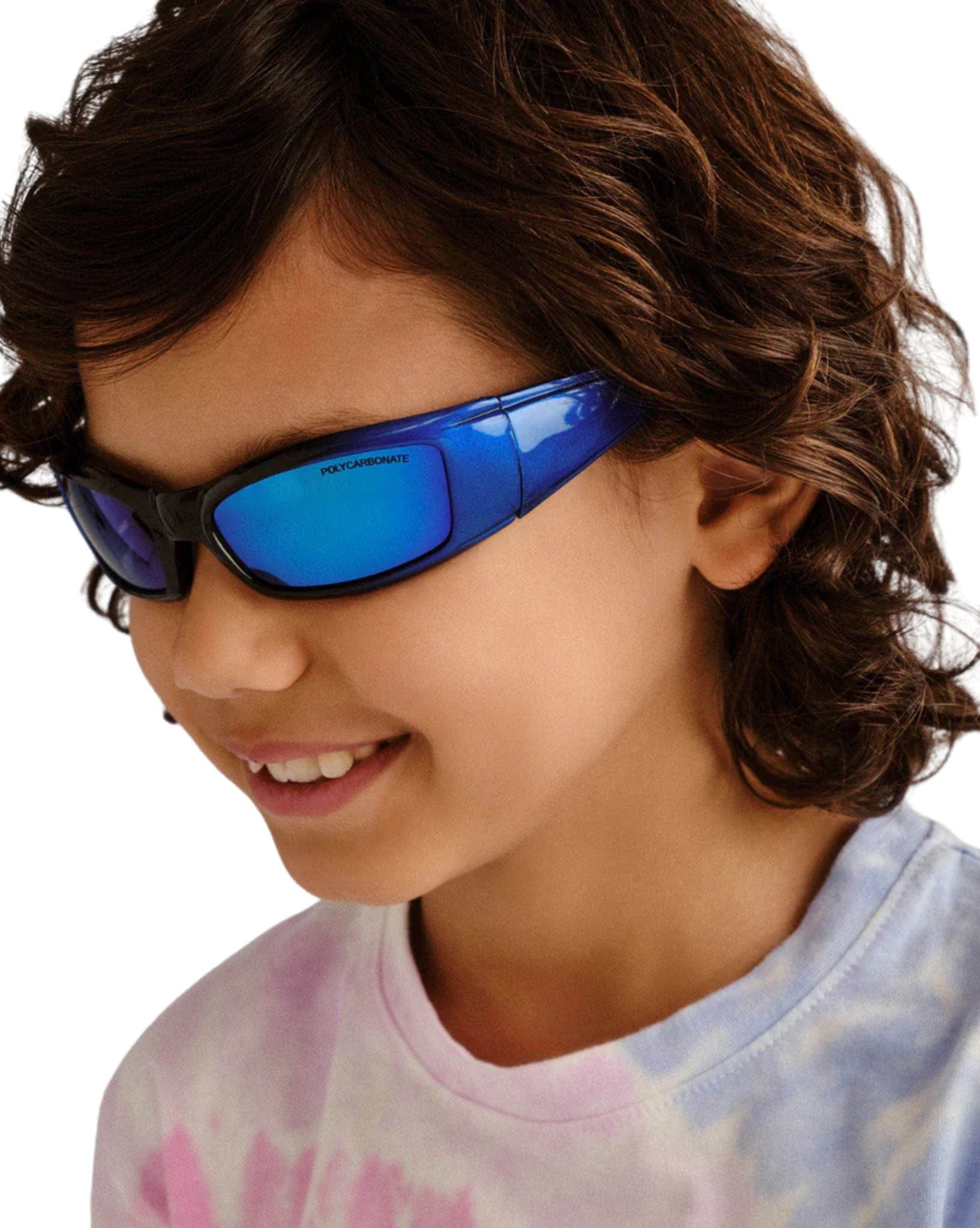 Cancer Council Shark Kids Sunglasses - Cobalt Black Grad
