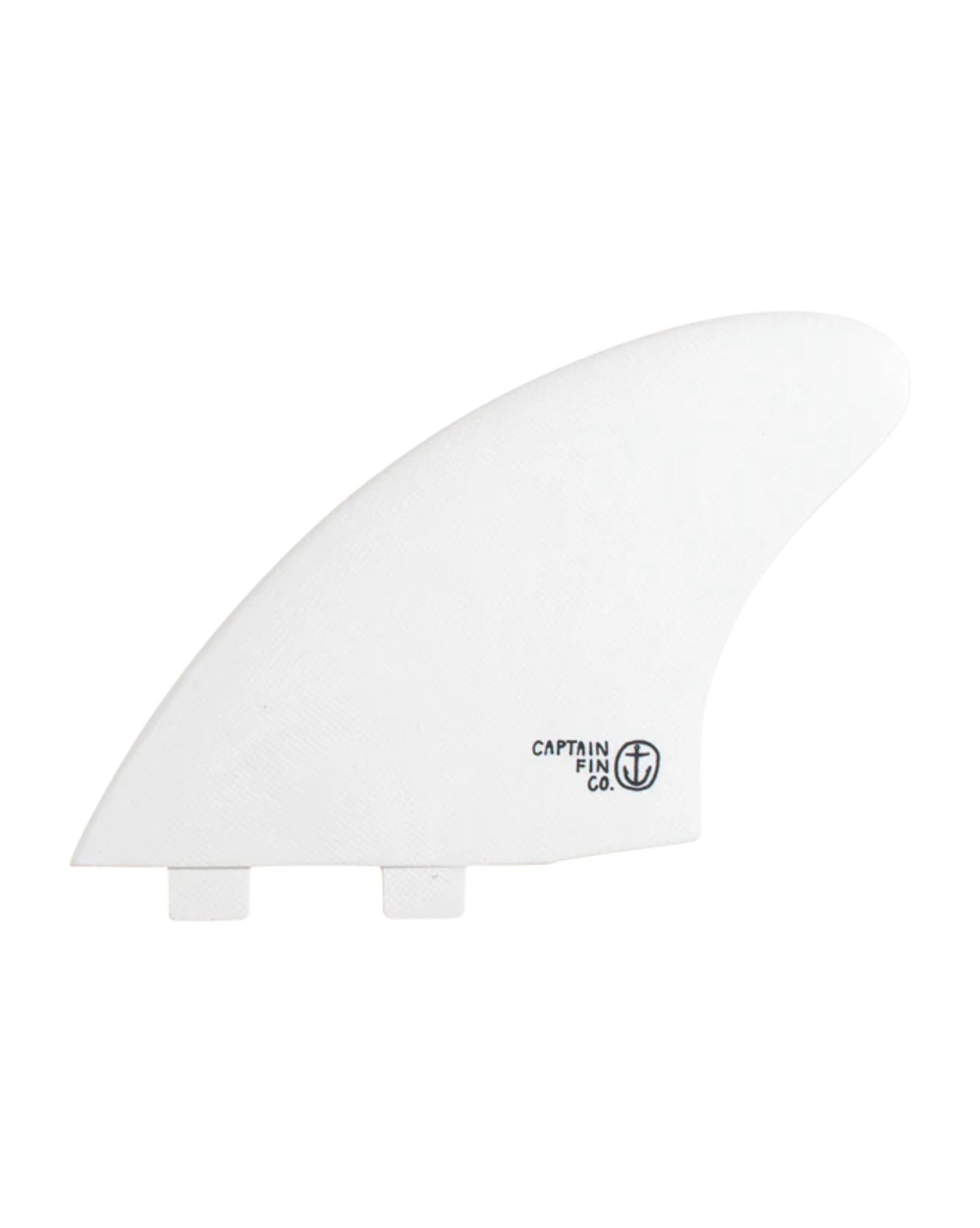 Captain Fin Co CF Keel Twin Tab - White