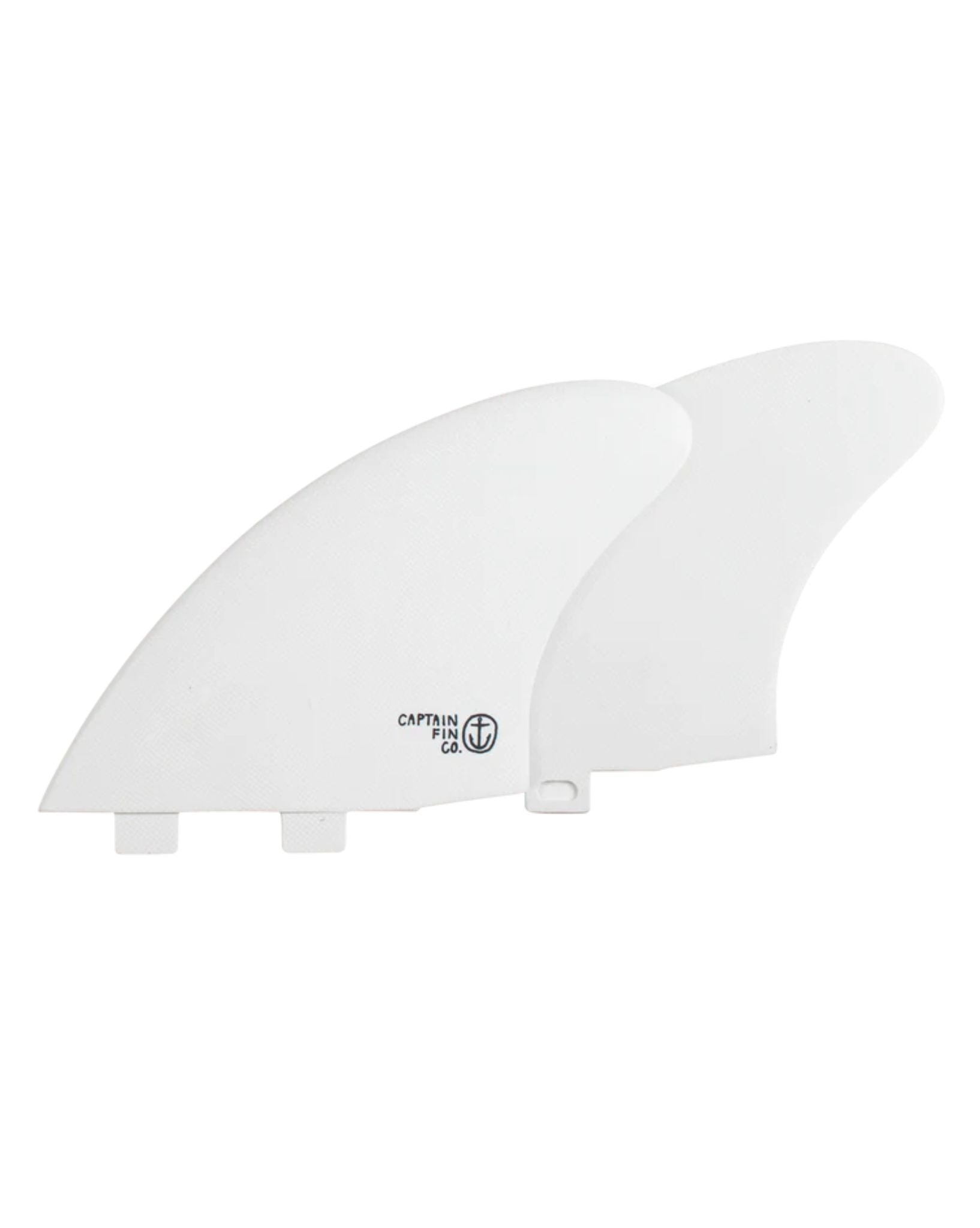 Captain Fin Co CF Keel Twin Tab - White