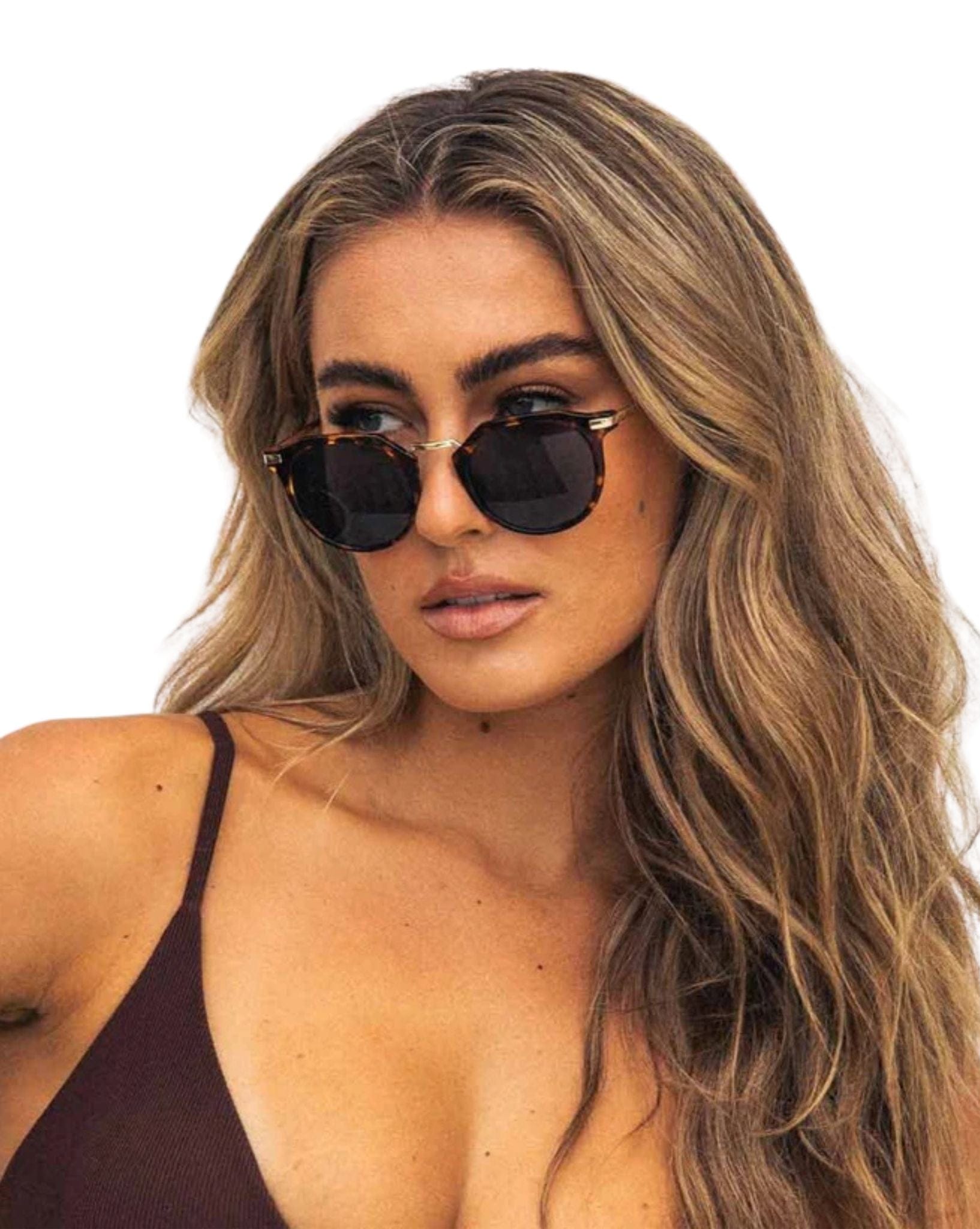 Carve Frankie Gloss Tort Gold Metal Grey Lens