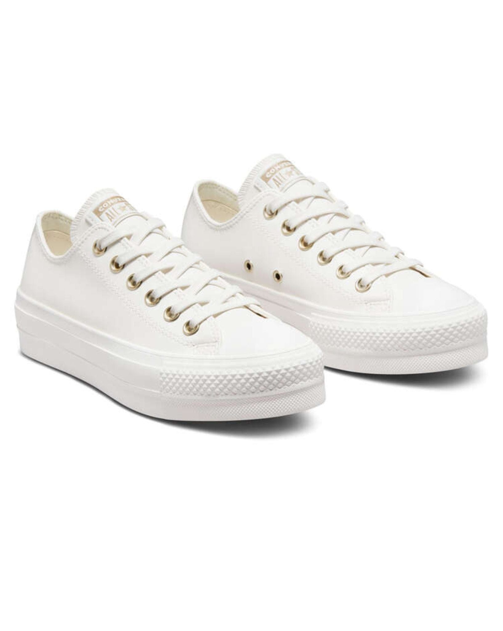 Converse Womens CT All Star Synthetic Leather Lift Low