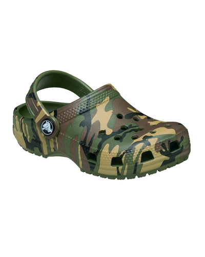Crocs Classic Camouflage Clog Toddler- Army Green/Multi