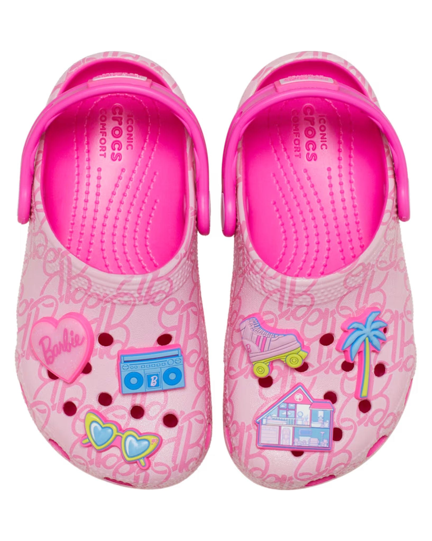 Crocs Mattel Pink Barbie Classic Clog Toddler