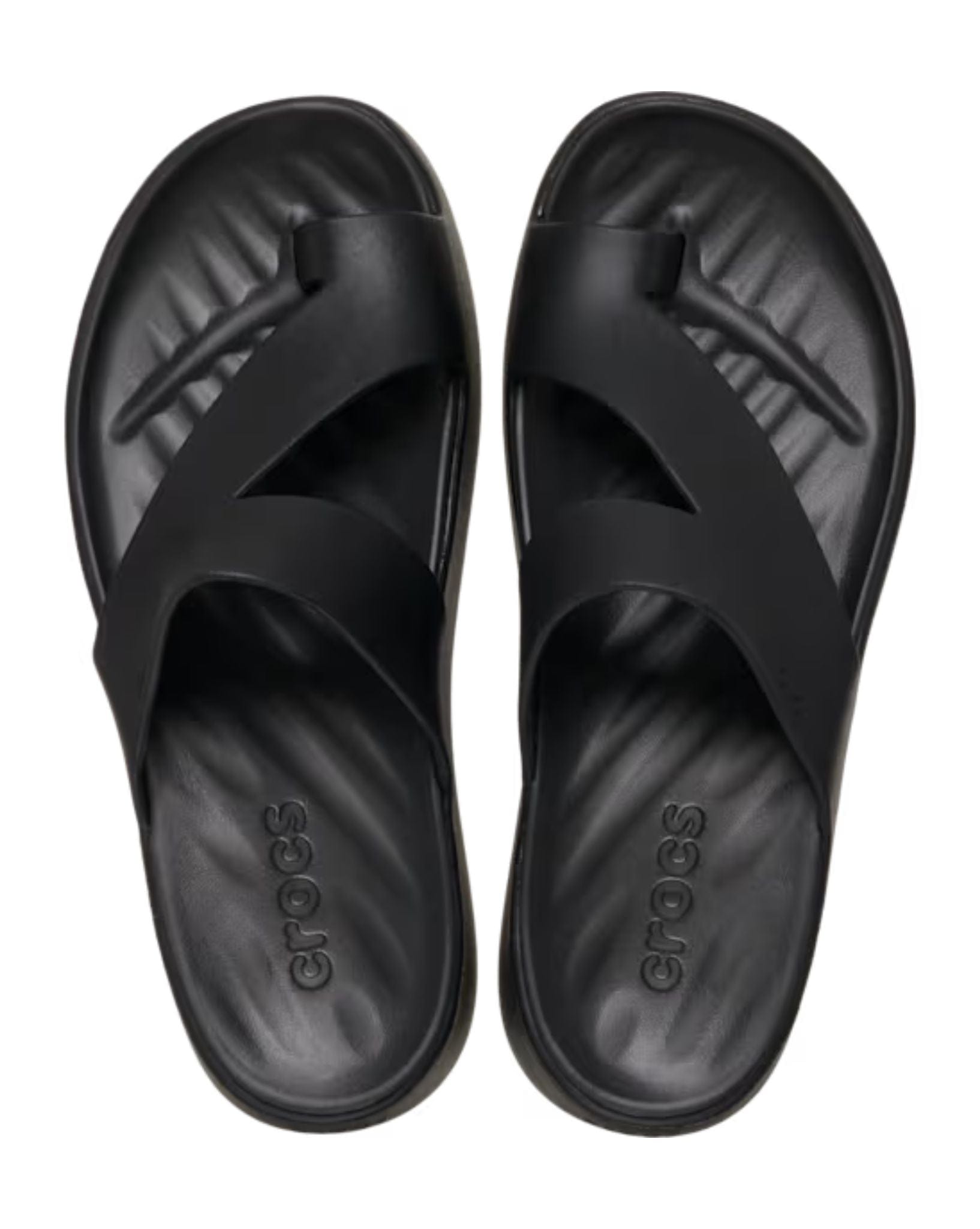Crocs Womens Getaway Platform Toe Loop - Black