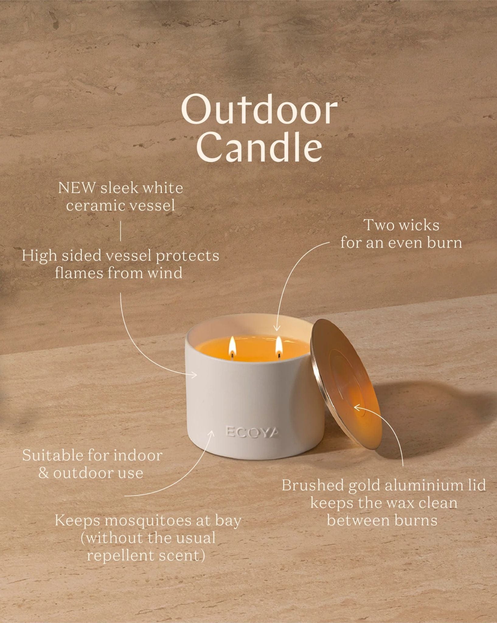 ECOYA ECOYA-Citronella-&-Lemongrass-Outdoor-Candle