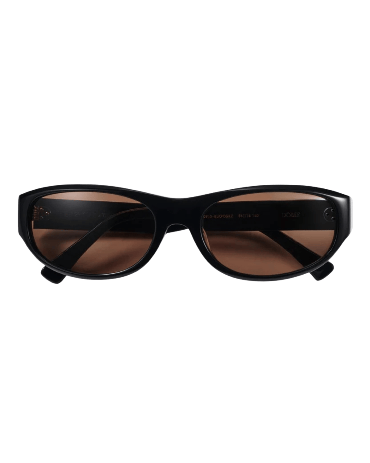 Epokhe Epokhe x Wasted Talent Dome Sunglasses - Black Polished / Bronze