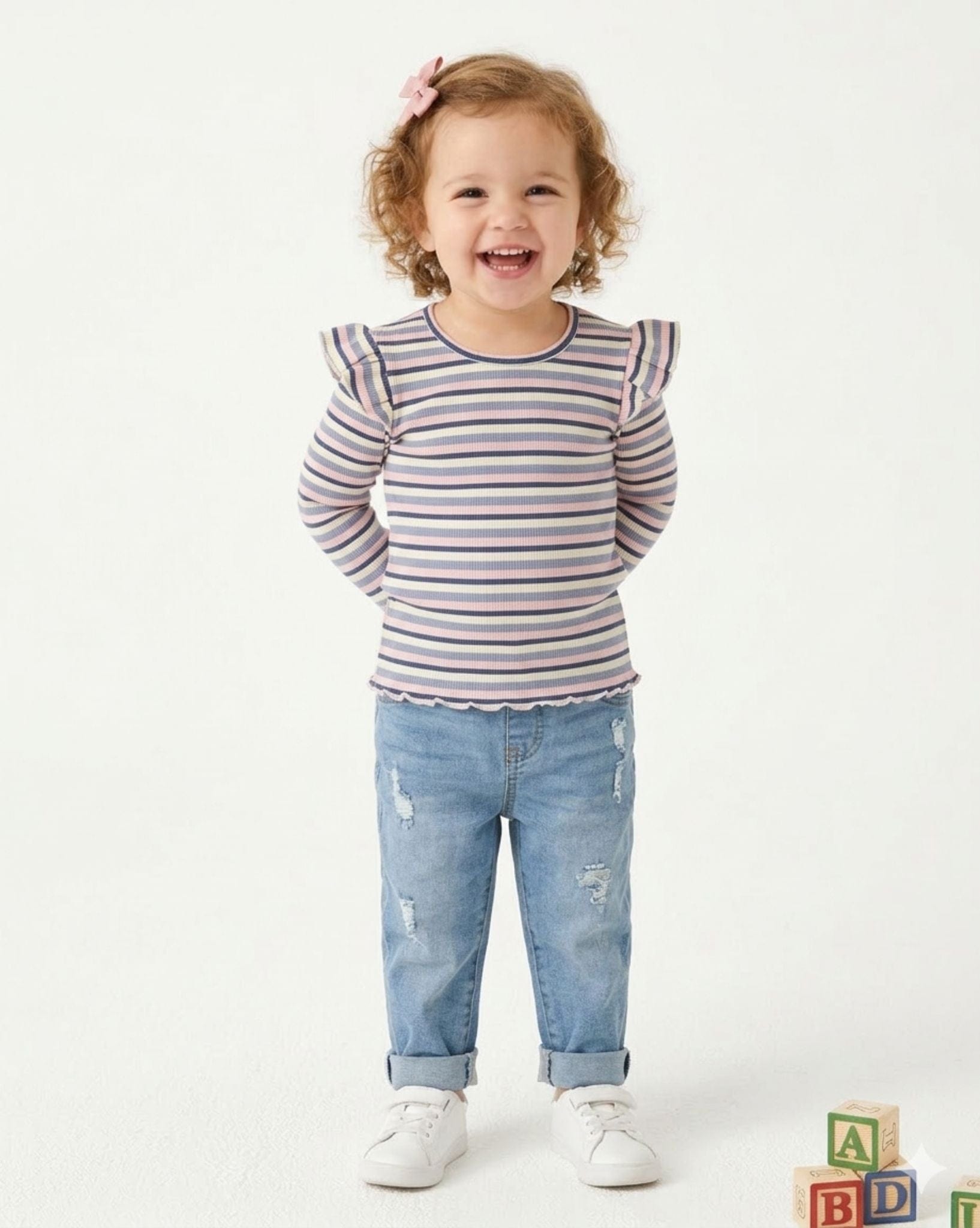 Eve's Girl Annie Frill Lslv Rib